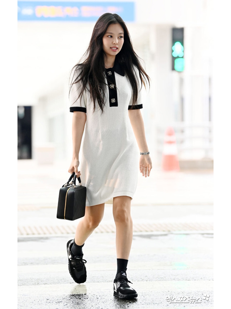 Marine Serre Moonwalk Sneaker Black 착용 스타일 - 2