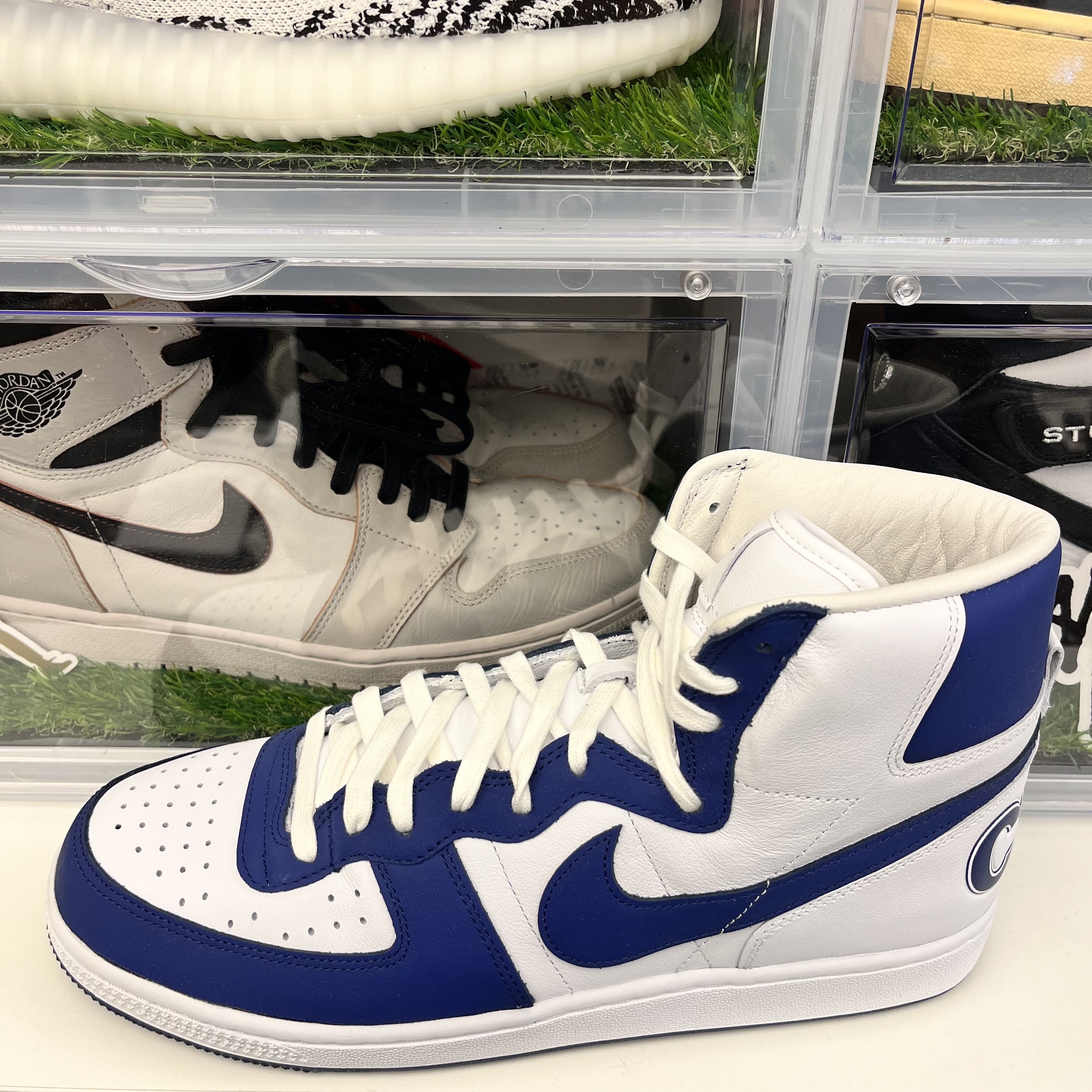 Nike x Comme des Garcons Homme Plus Terminator High Navy 착용 스타일 - 3