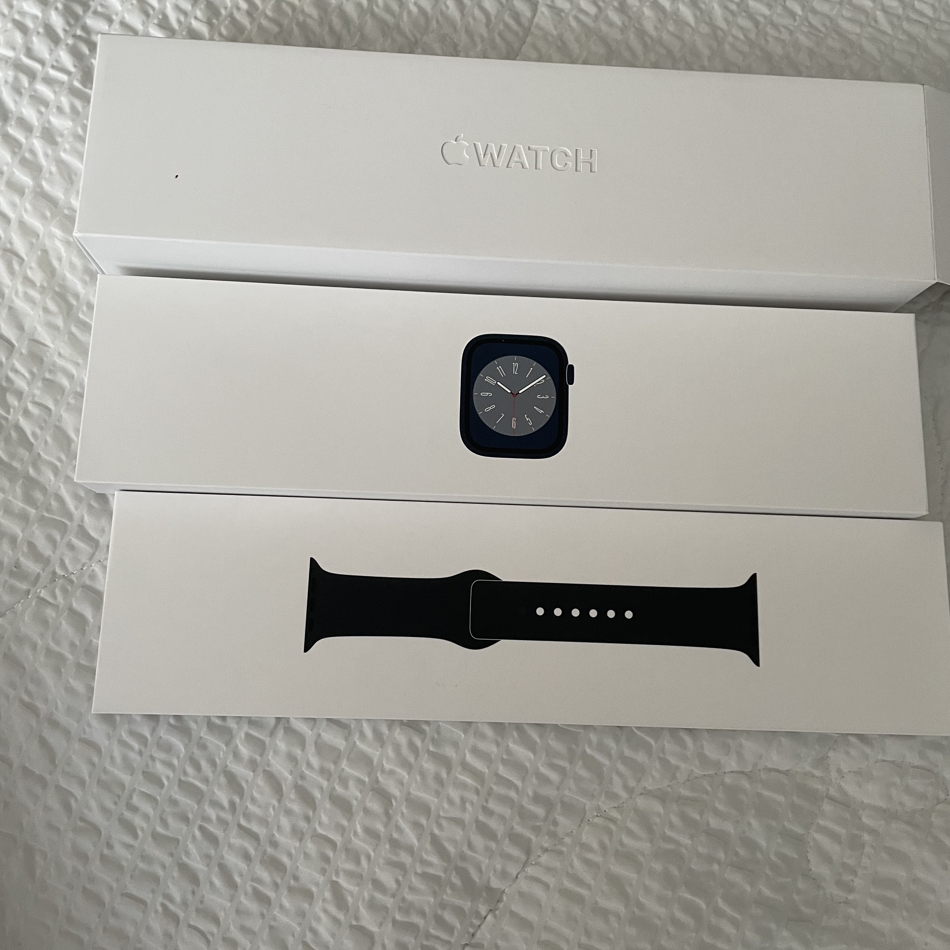 Apple Watch Series 8 45mm GPS Midnight Aluminium Case with Sport Band Midnight (Korean Ver.) 착용 스타일 - 2
