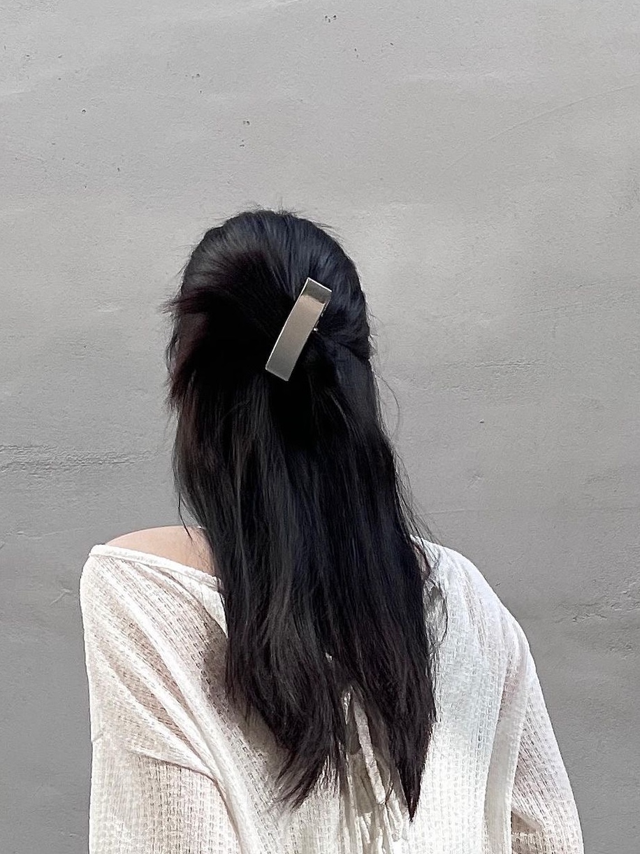 Sentiments No.291 Hair Pin 2 Set Silver 착용 스타일