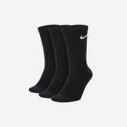 Nike Everyday Lightweight Training Crew Socks Black (3 Pack/Korean Ver.)
