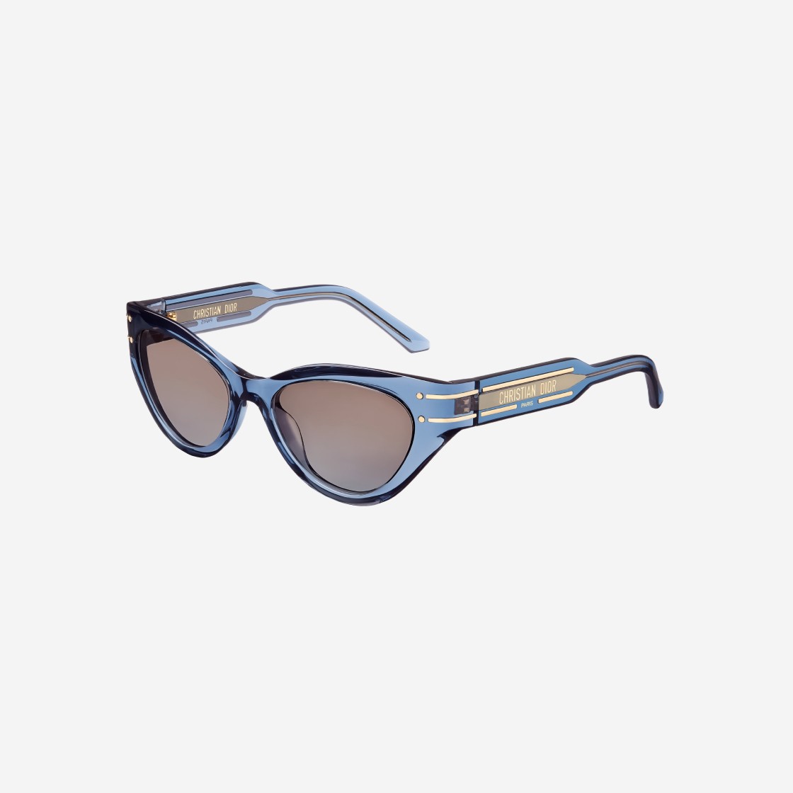 (W) Dior Diorsignature B7I Butterfly Sunglasses Translucent Blue 상세 이미지 1