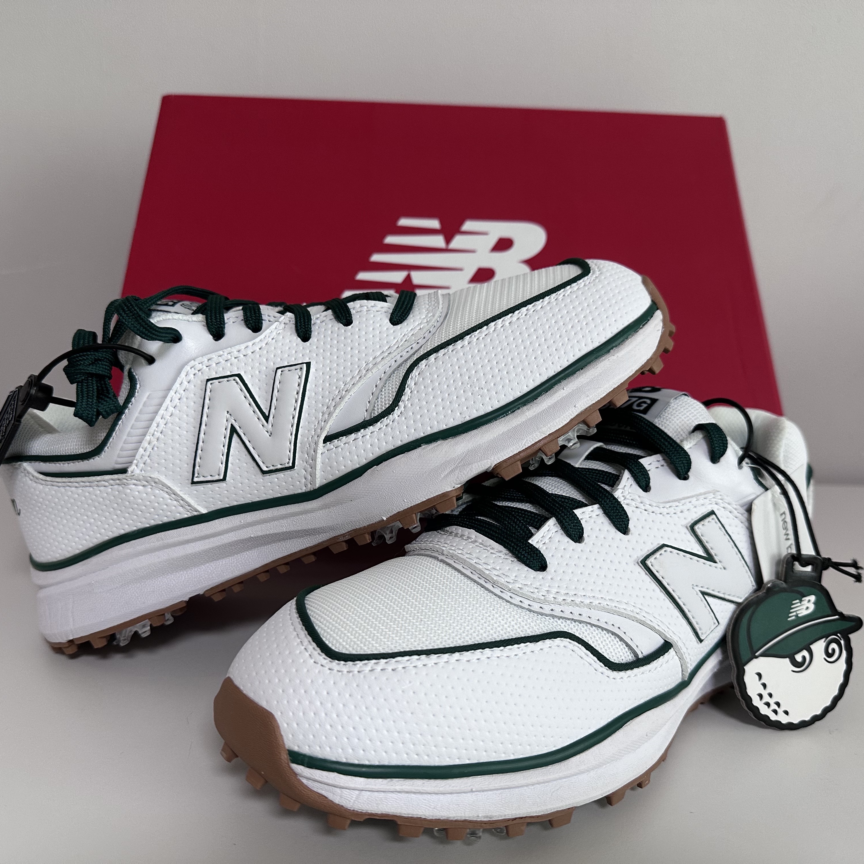 New Balance x Malbon 997 Golf White Green 착용 스타일