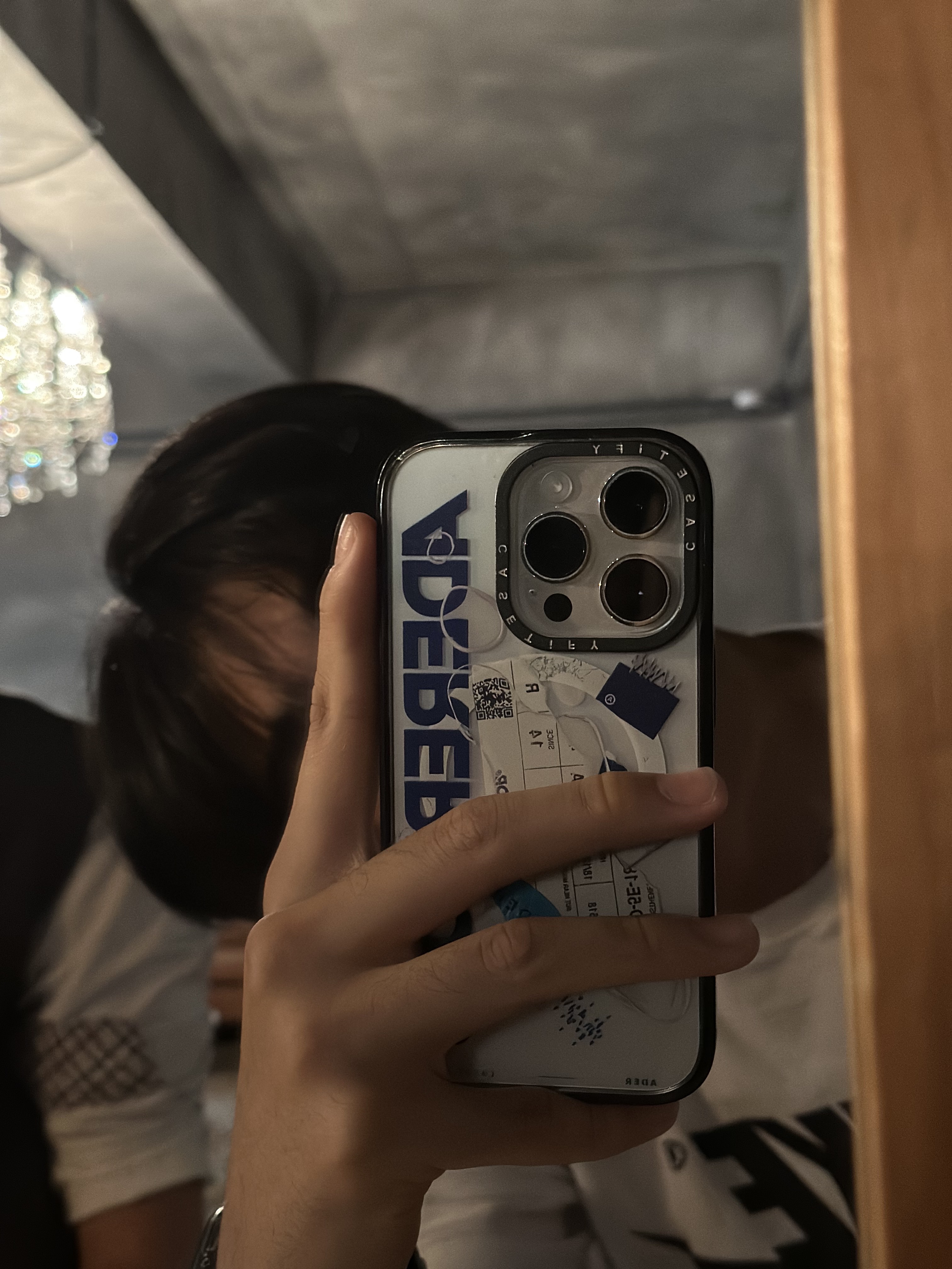 Casetify x Ader Error iPhone Sticker Magsafe Case Clear, Apple iPhone 14 Pro 128GB Silver (Korean Ver.) 착용 스타일 - 1