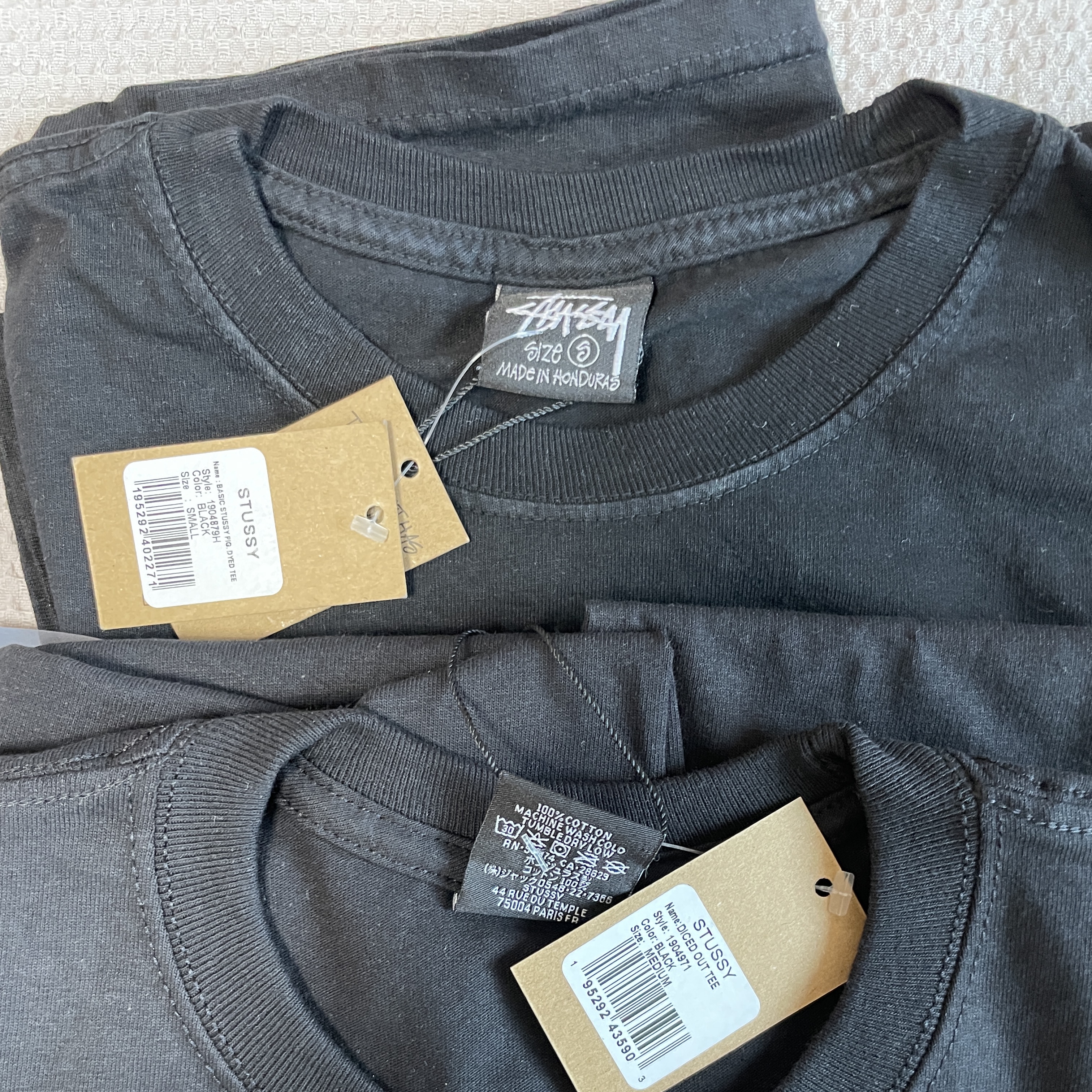 Stussy Basic Stussy Pigment Dyed T-Shirt Black 2023 착용 스타일