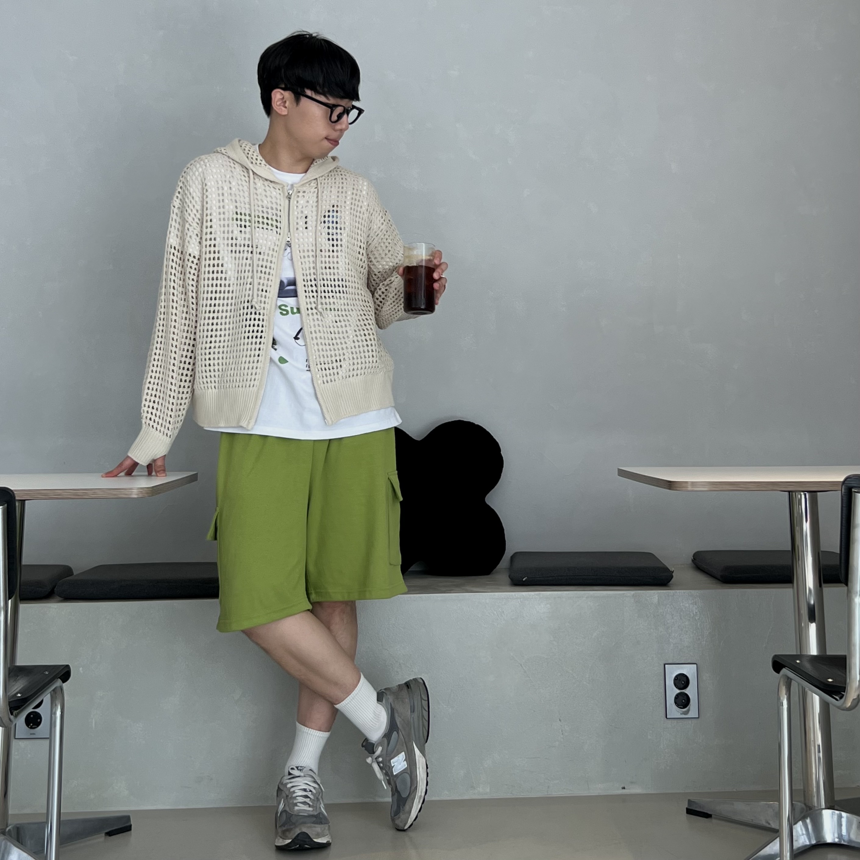 New Balance 993 Made in USA Grey - D Standard, Casio A-159WA-N1 착용 스타일 - 5