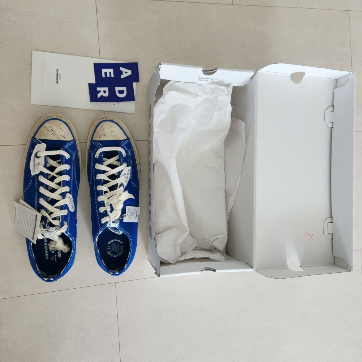 Converse x Ader Error Chuck 70 Ox Imperial Blue 착용 스타일