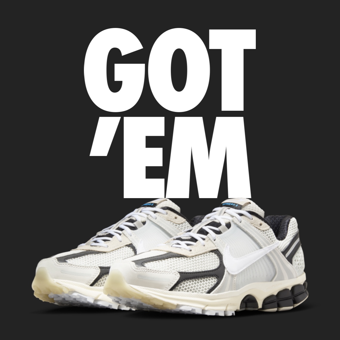 Nike Zoom Vomero 5 Light Bone and Black 착용 스타일