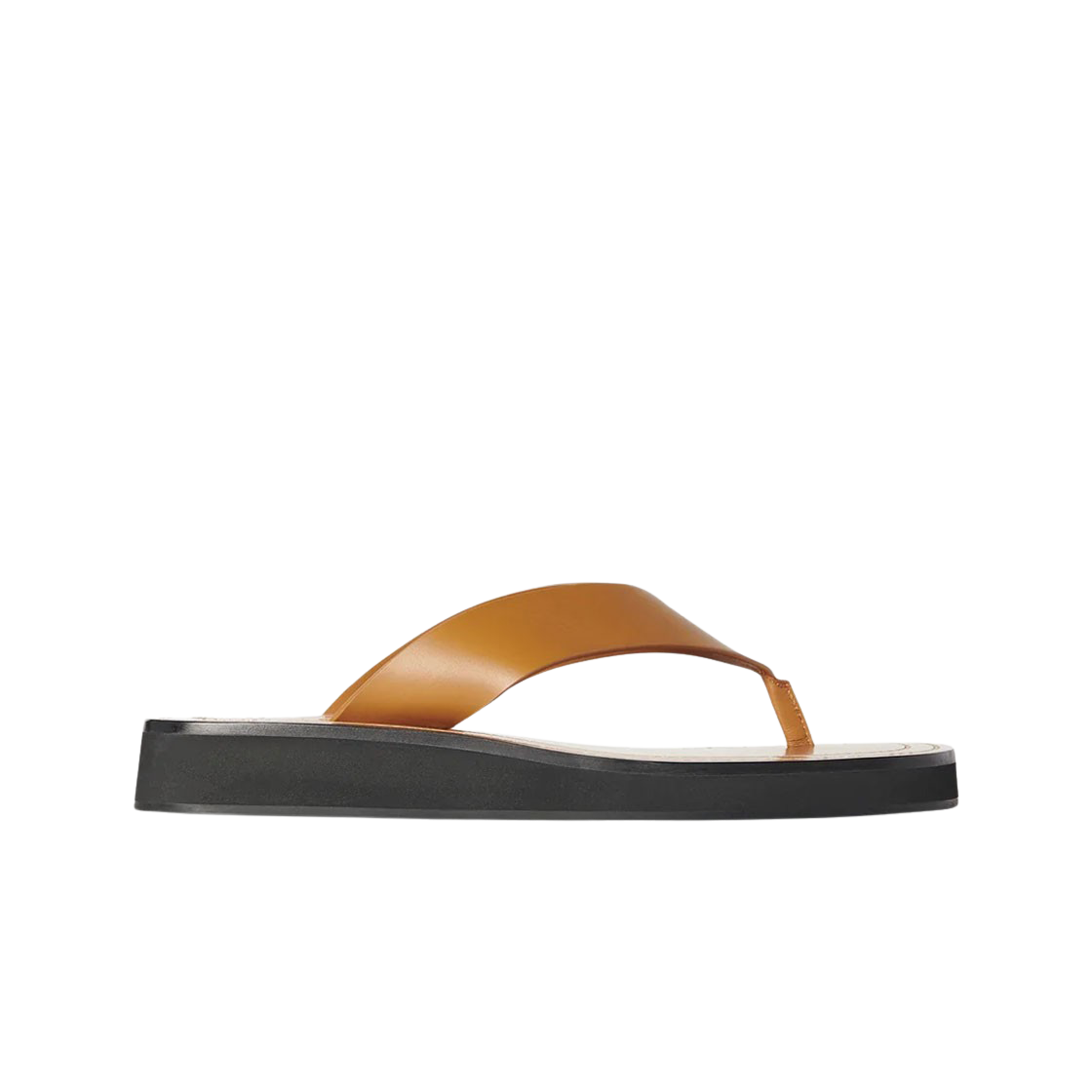 (W) 더 로우 긴자 샌달 레더 카라멜((W) The Row Ginza Sandal in Leather Caramel) - 1