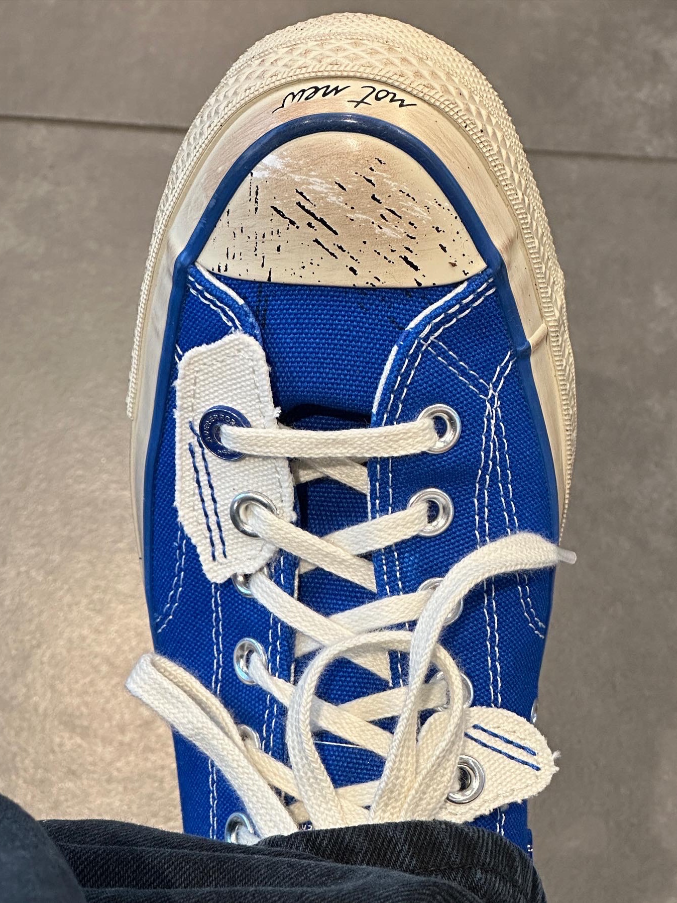 Converse x Ader Error Chuck 70 Ox Imperial Blue 착용 스타일 - 1