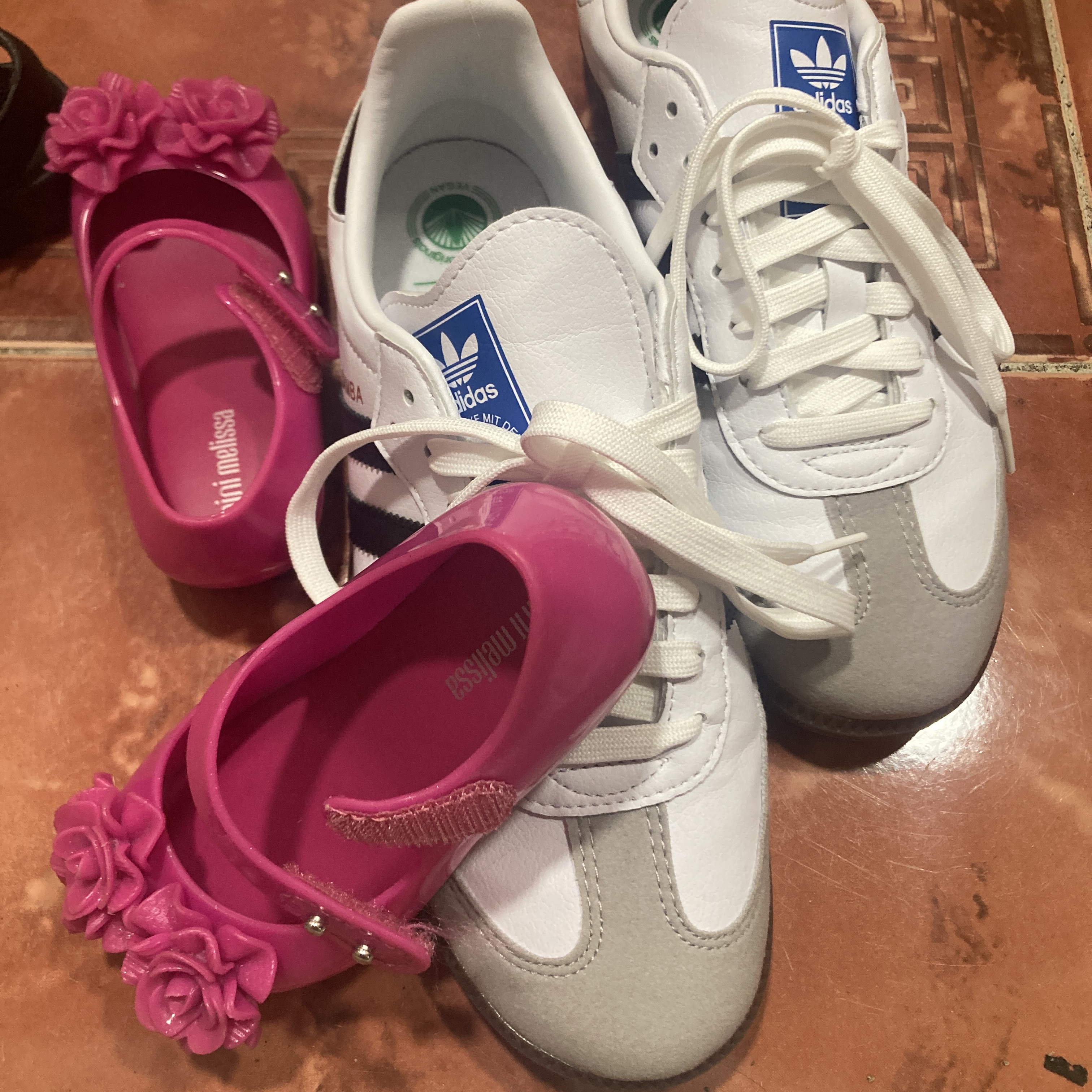 Adidas Samba Vegan White Black 착용 스타일