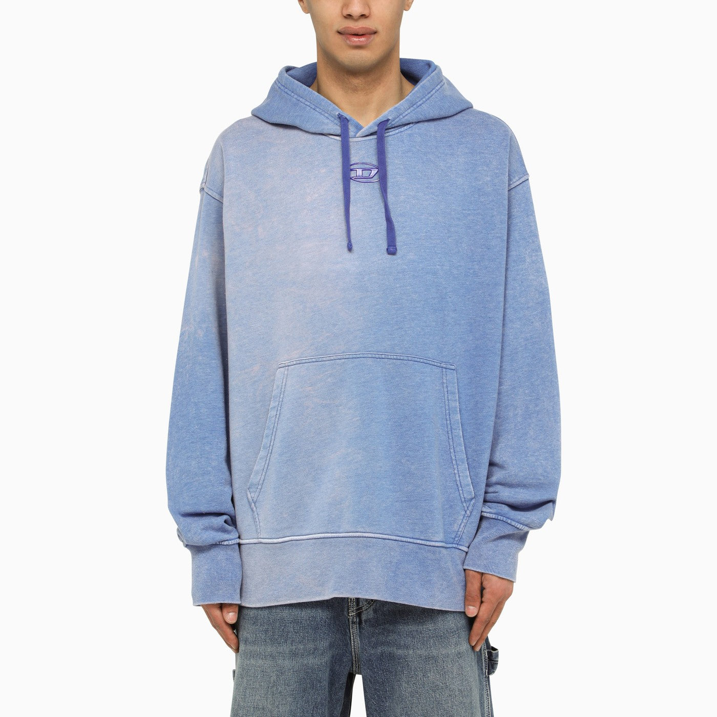 Supreme Bottle Opener Webbing Keychain Red - 21FW, Diesel S-Macs-Hood-G2 Overdyed Hoodie with Logo Light Blue 착용 스타일 - 3