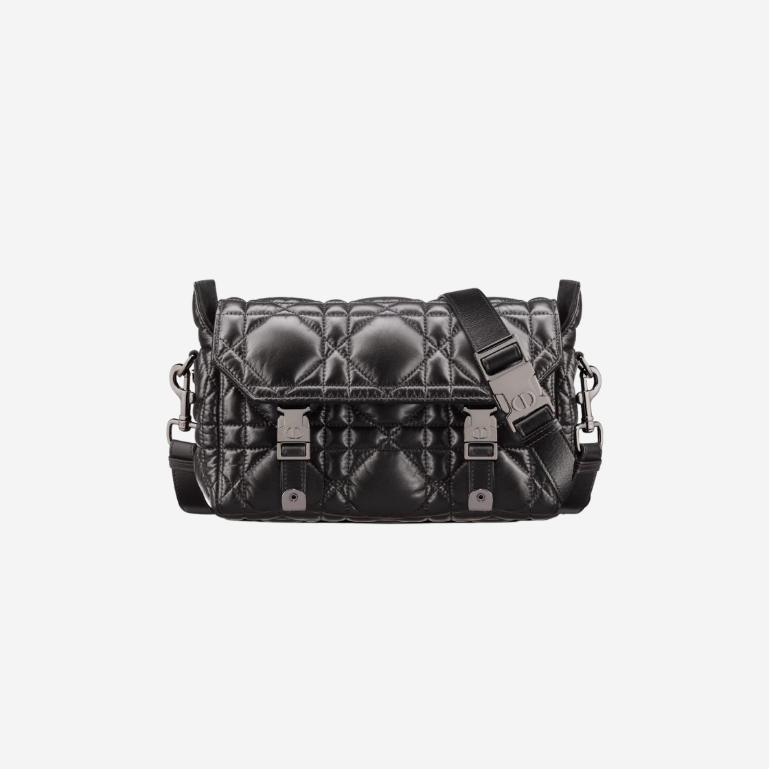 Dior Small Diorcamp Bag Macrocannage Calfskin Black 상세 이미지 1