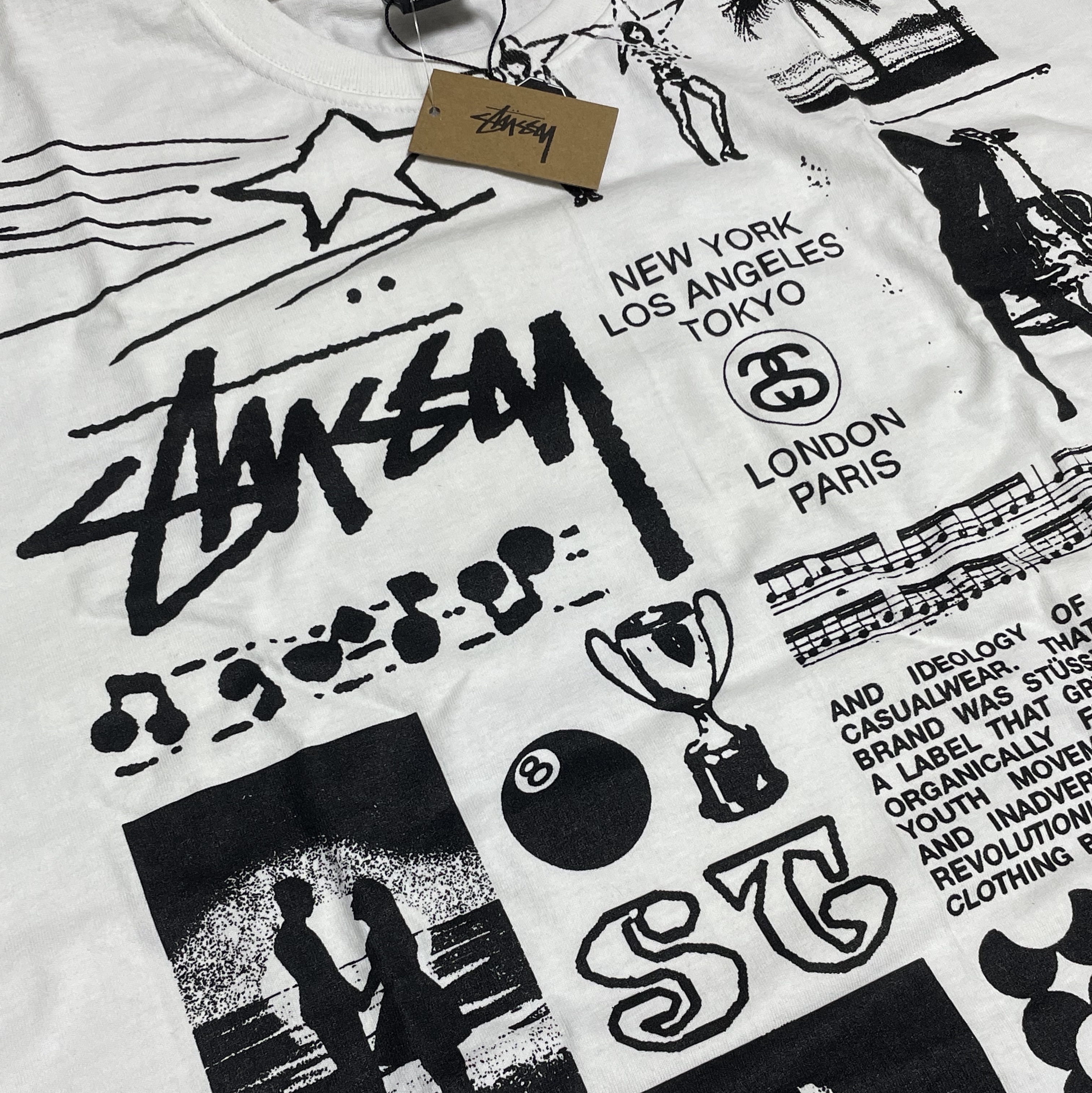 Stussy Sara T-Shirt White 착용 스타일