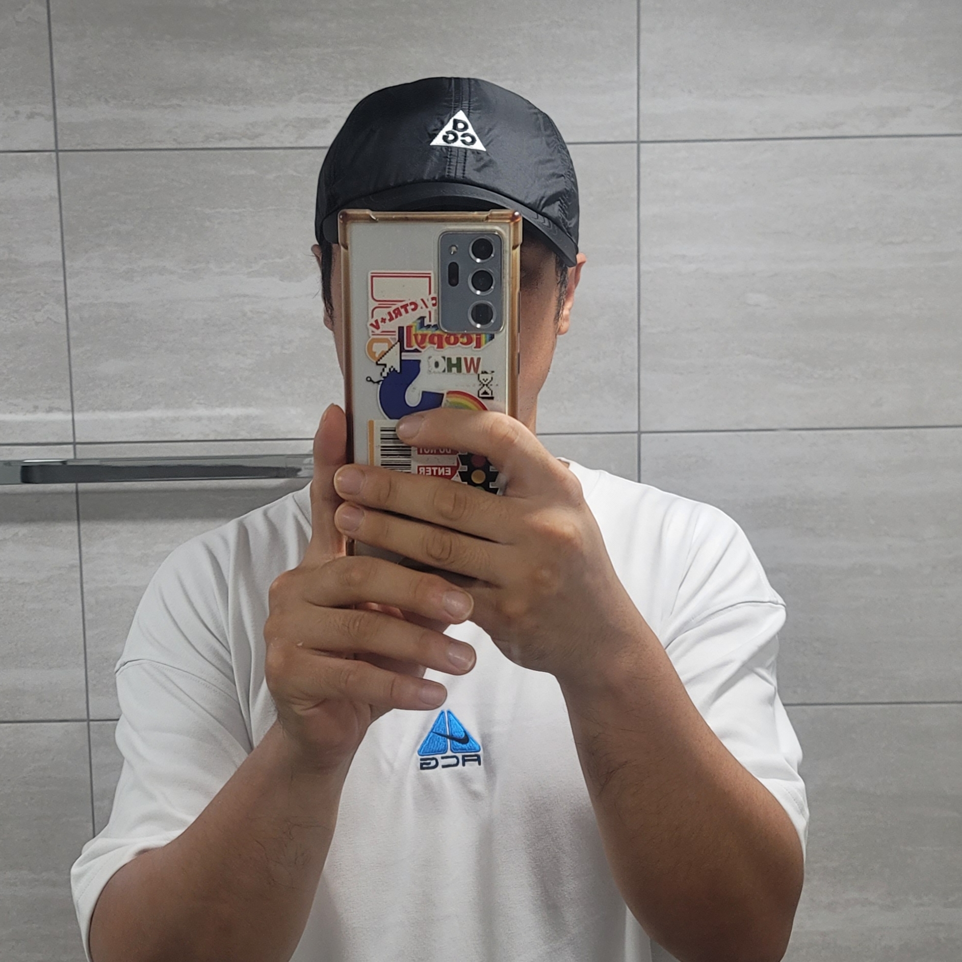 Nike ACG Trail Cap Black 착용 스타일