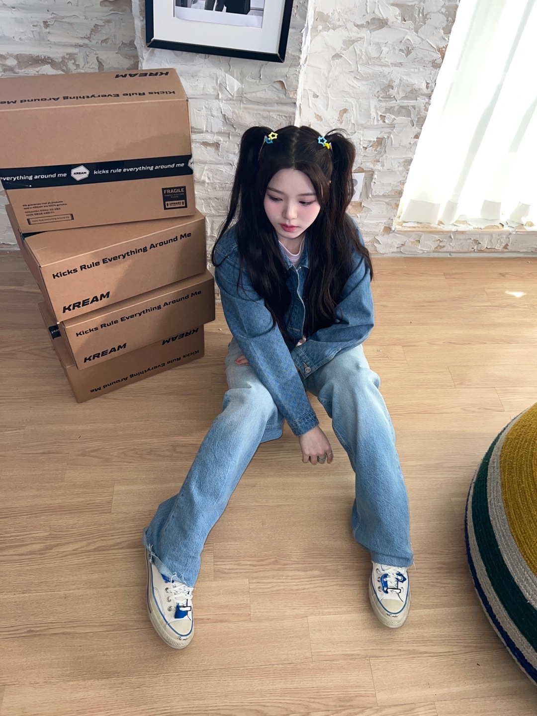Converse x Ader Error Chuck 70 High White 착용 스타일 - 3