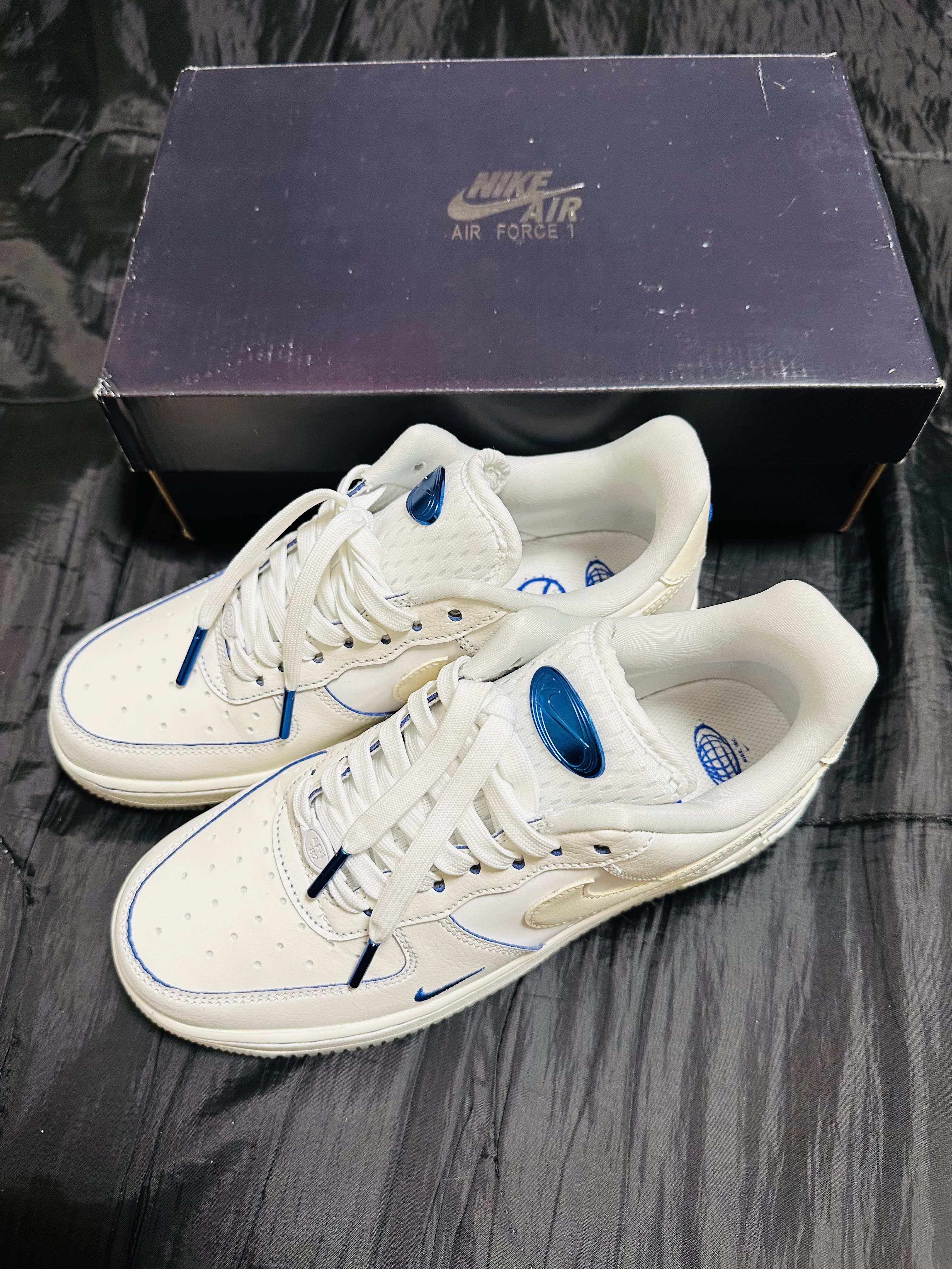 (W) Nike Air Force 1 '07 LX Game Royal Sail 착용 스타일 - 2