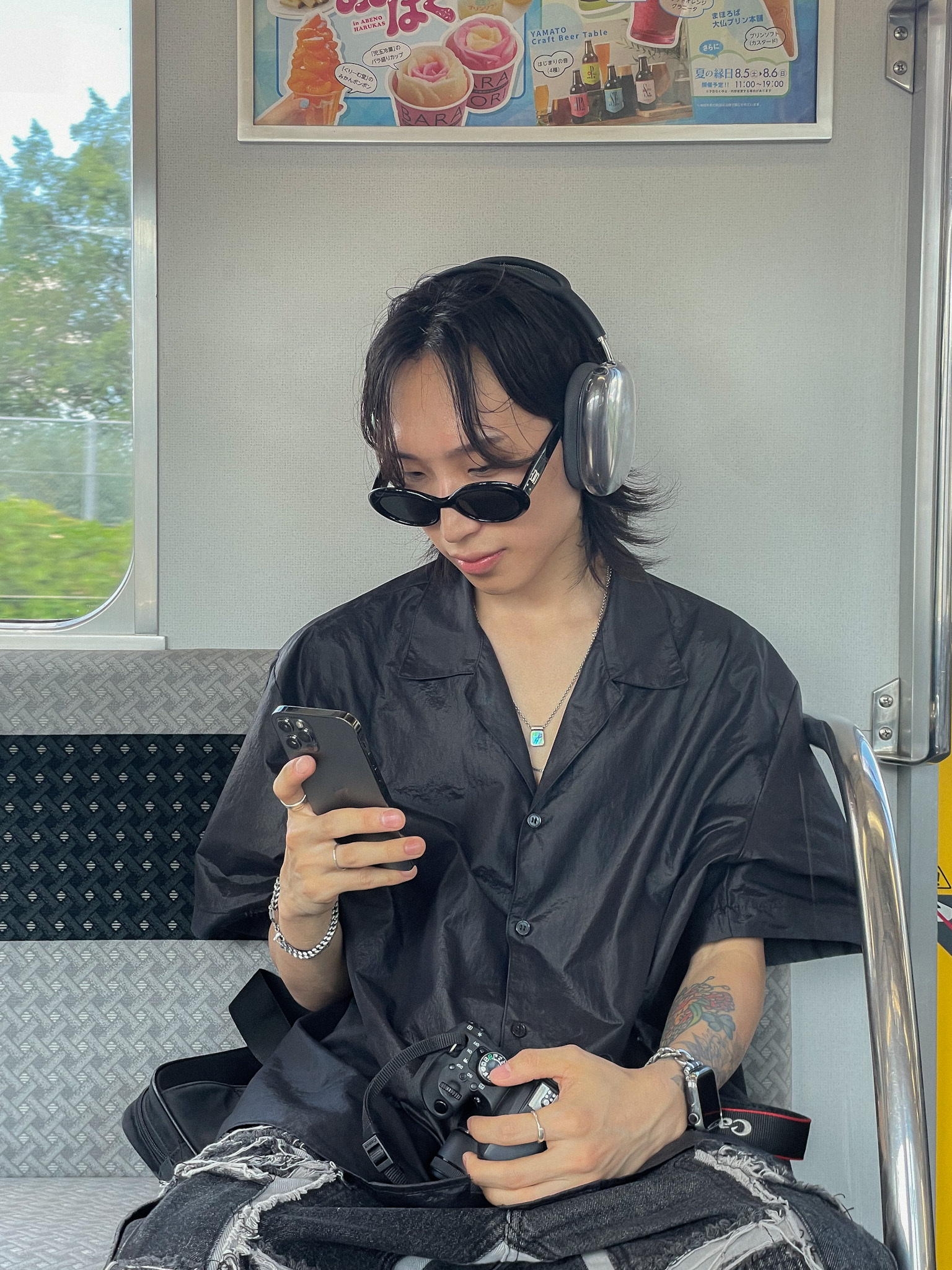 Apple AirPods Max Lightning Space Gray (Korean Ver.), Nike x Stussy Air Force 1 Low Triple Black 착용 스타일 - 1