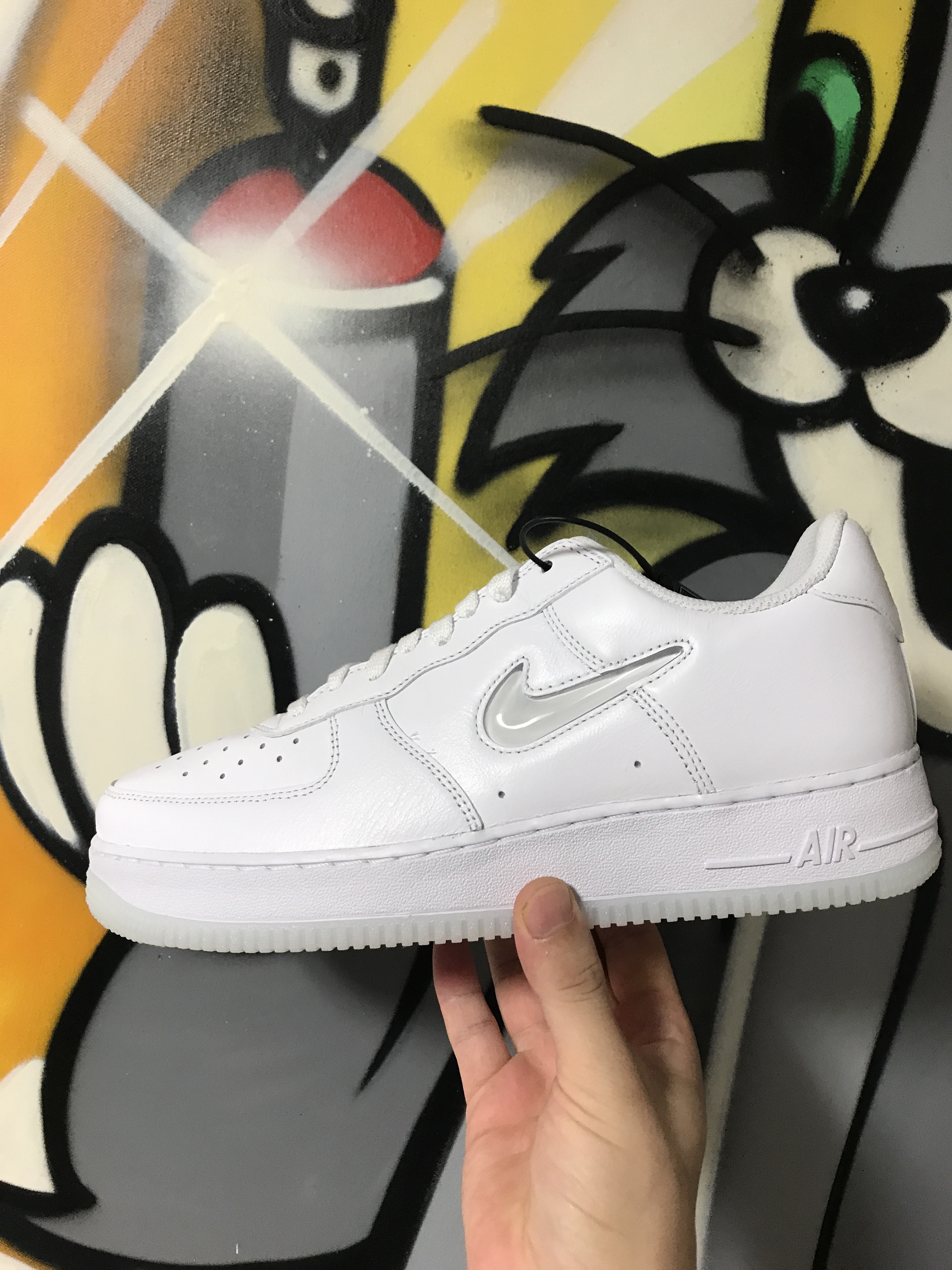 Nike Air Force 1 Low Color of The Month White Jewel 착용 스타일 - 1