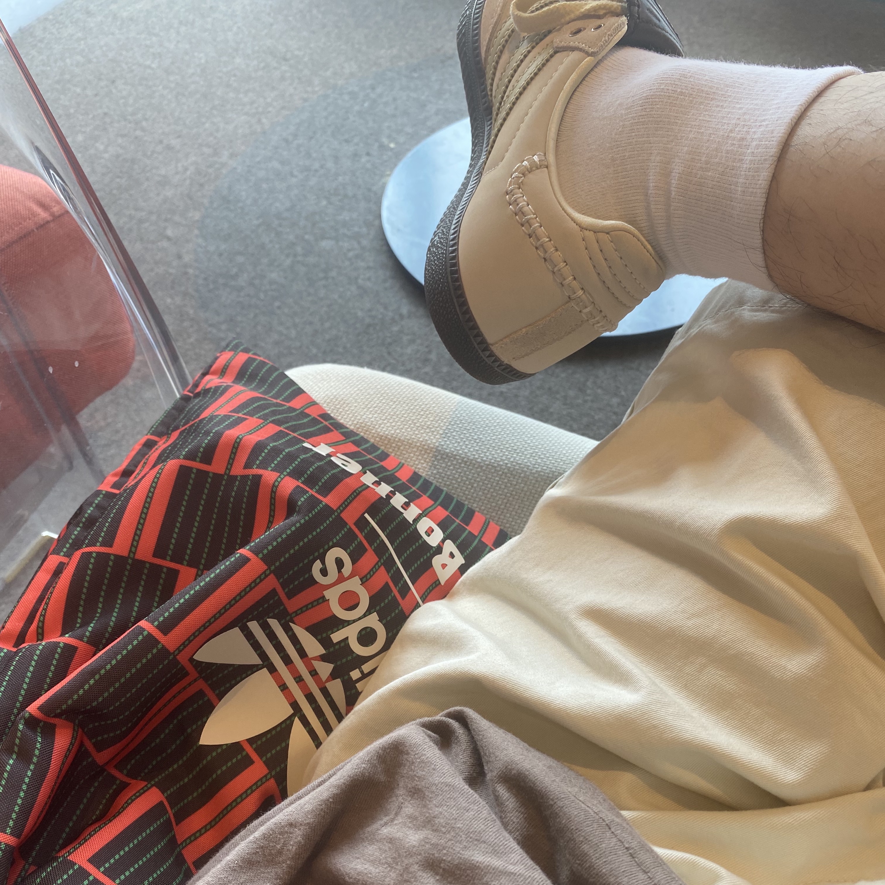 Adidas x Wales Bonner Samba Brown Ecru Tint 착용 스타일