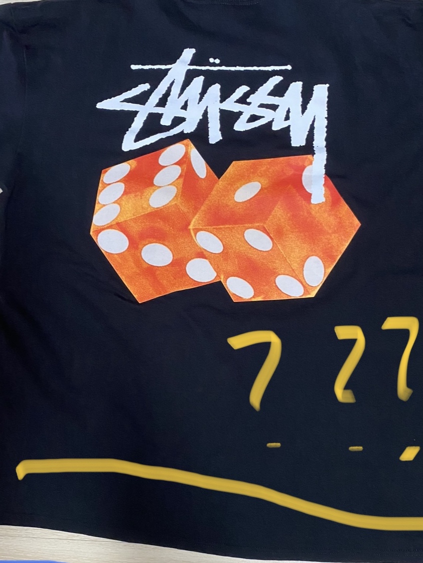 Stussy Diced Out T-Shirt Black 착용 스타일 - 1