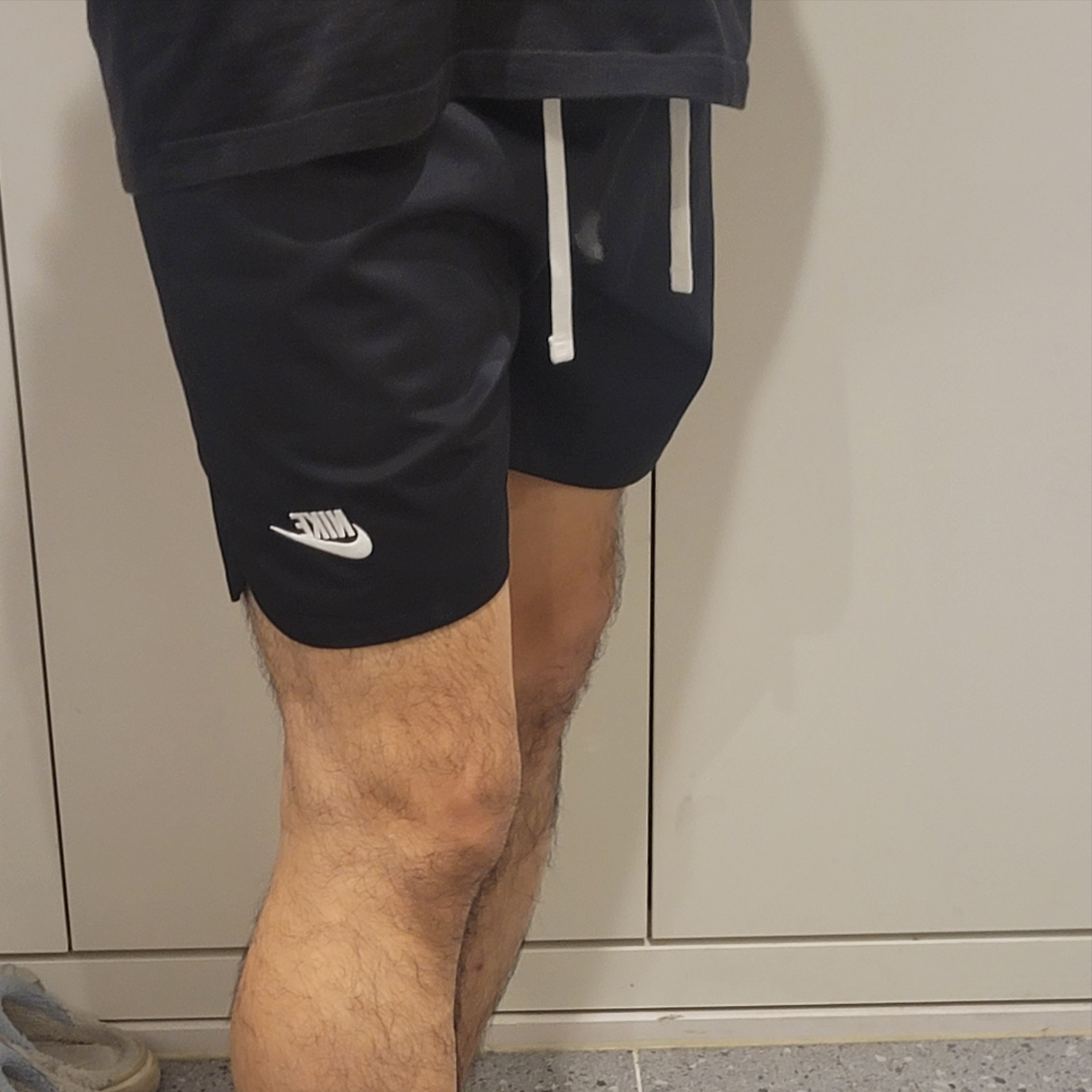 Nike NSW Woven Lined Flow Shorts Black - Asia 착용 스타일