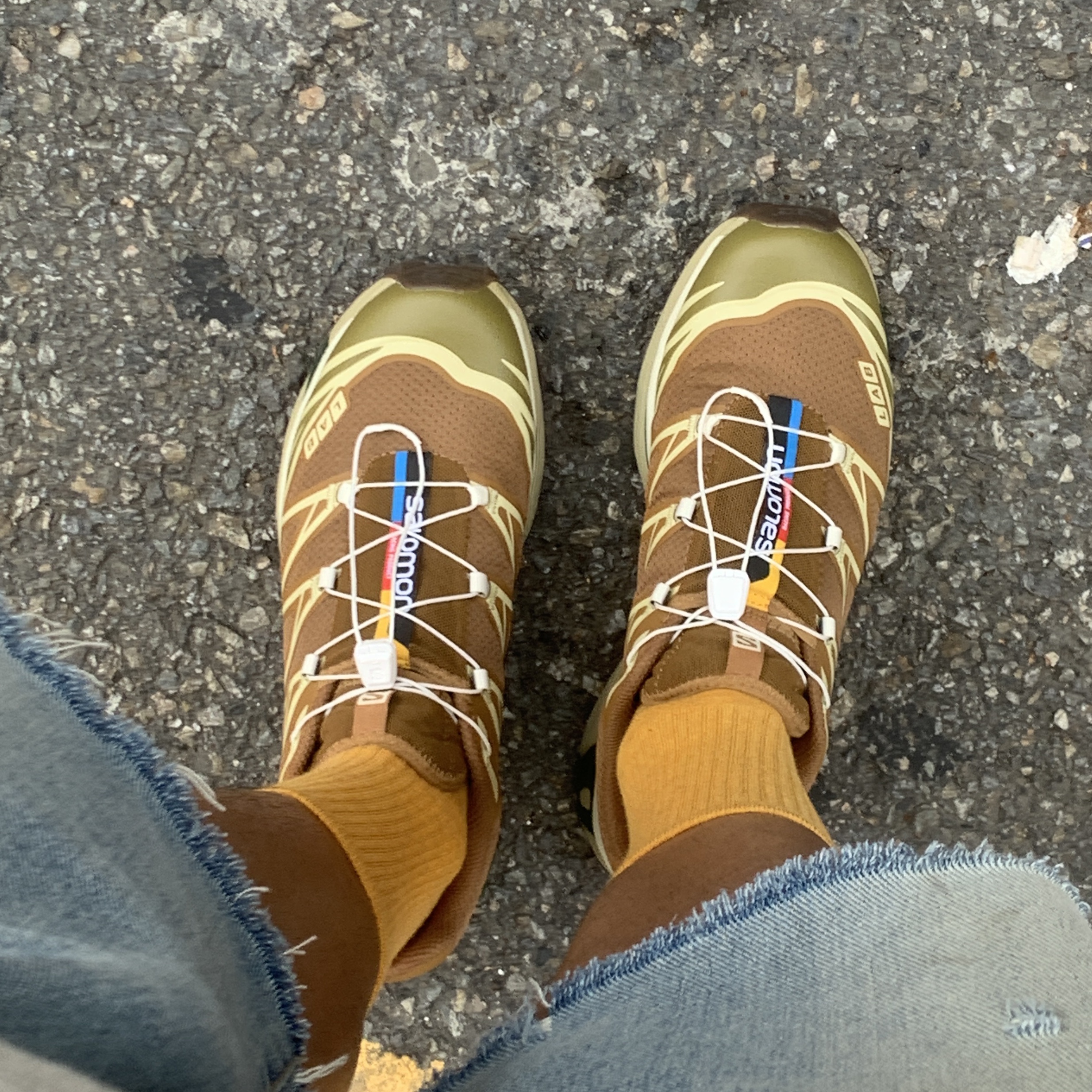 Salomon XT-6 Rubber Lizard 착용 스타일