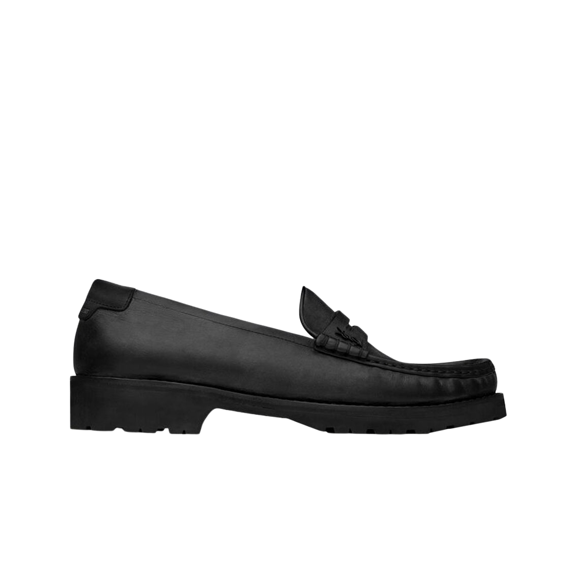 생로랑 르 로퍼 청키 페니 슬리퍼 스무스 레더 느와르(Saint Laurent Le Loafer Chunky Penny Slippers in Smooth Leather Noir) - 1