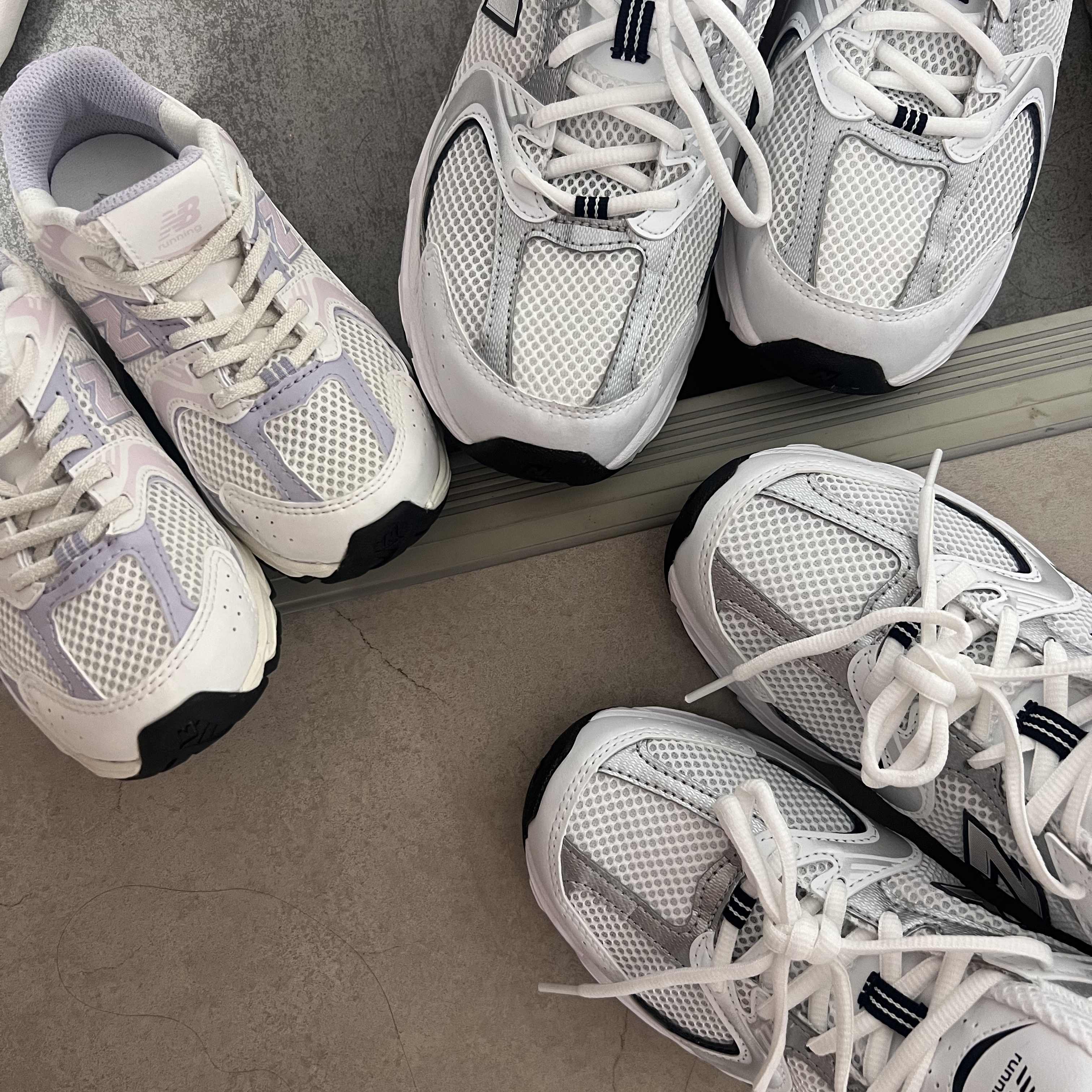 New Balance 530 White 착용 스타일