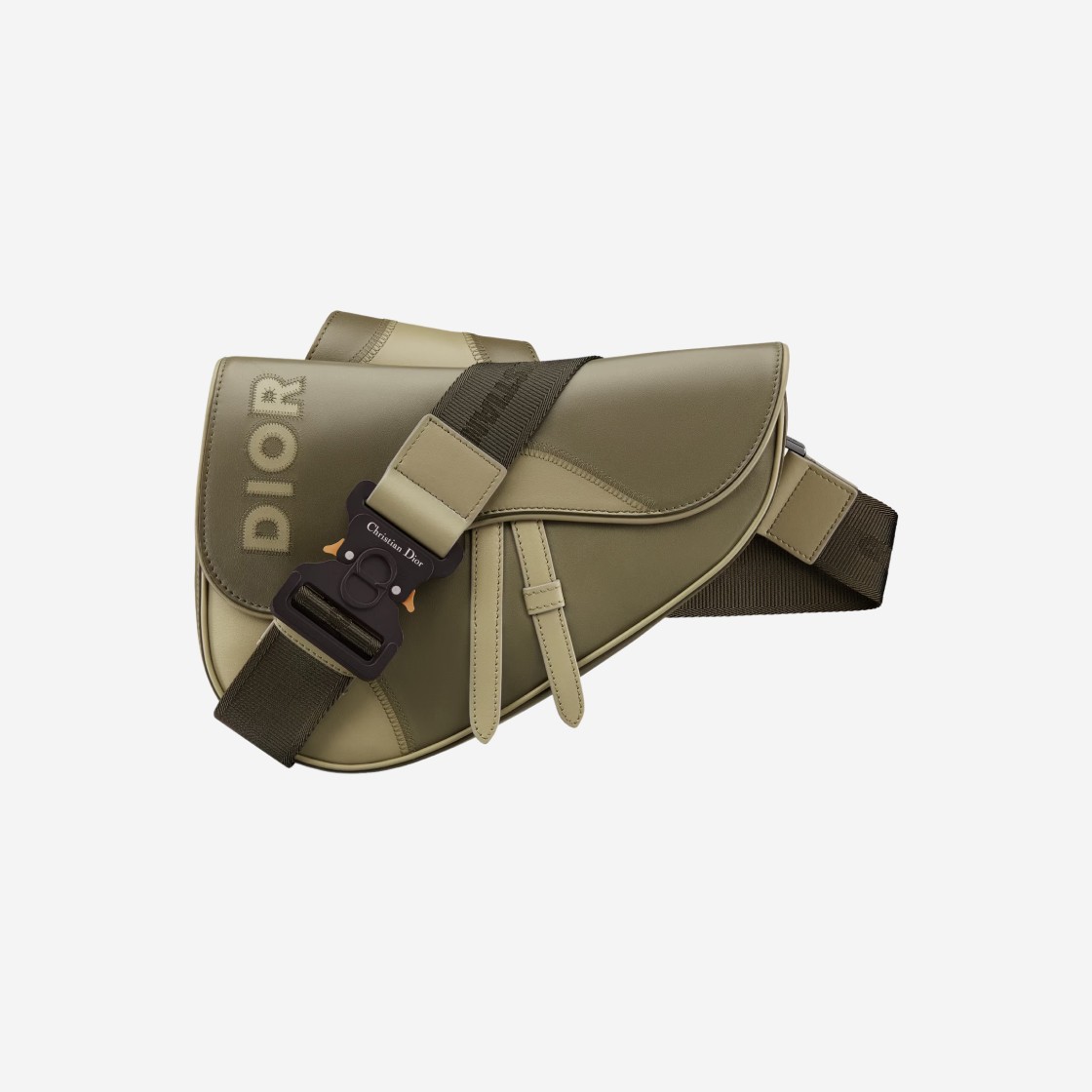 Dior Saddle Bag Khaki Smooth Calfskin Marquetry Dior Signature 상세 이미지 1