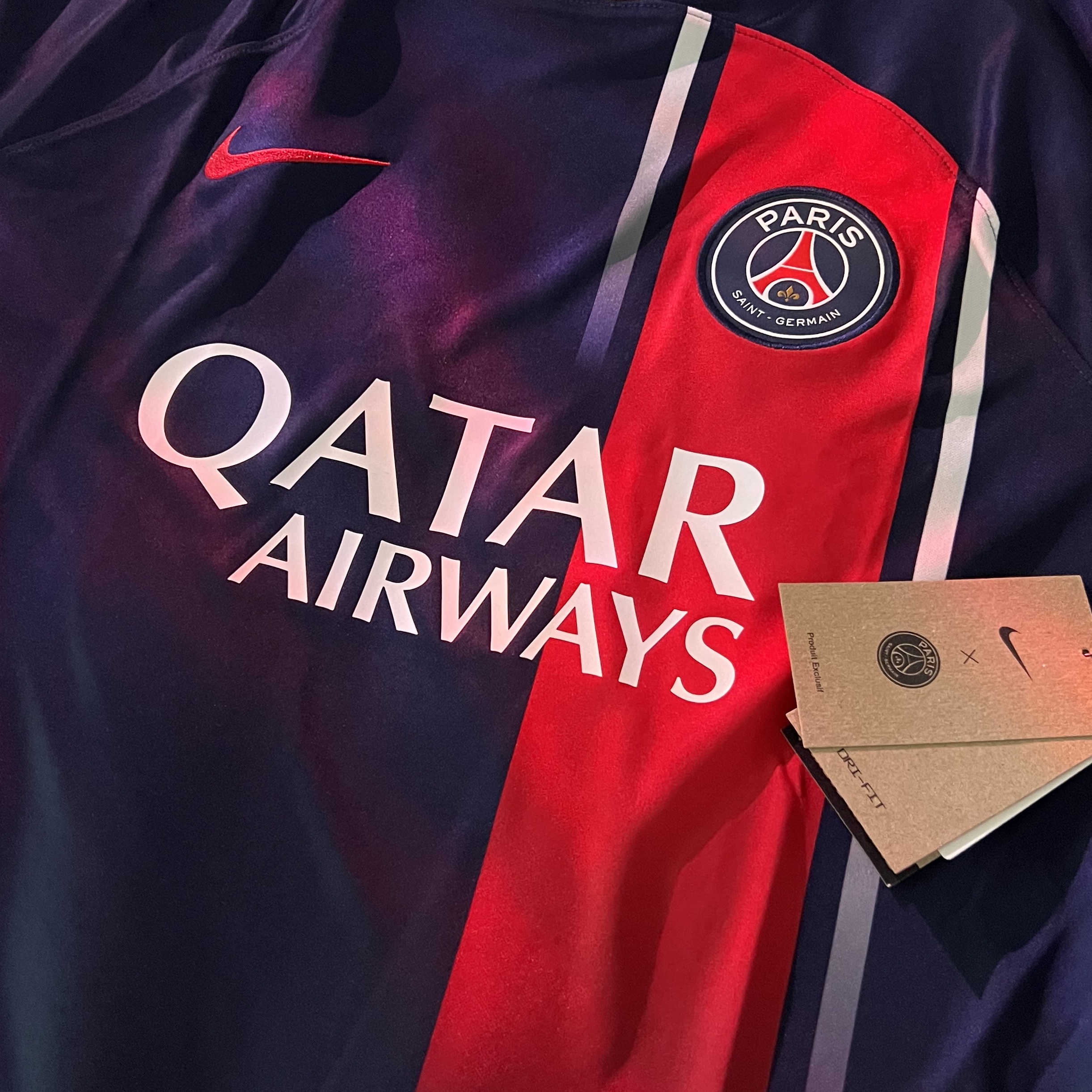 Nike Paris Saint-Germain 2023/24 Dri-Fit Stadium Home Jersey Midnight Navy (Non Marking Ver.) 착용 스타일