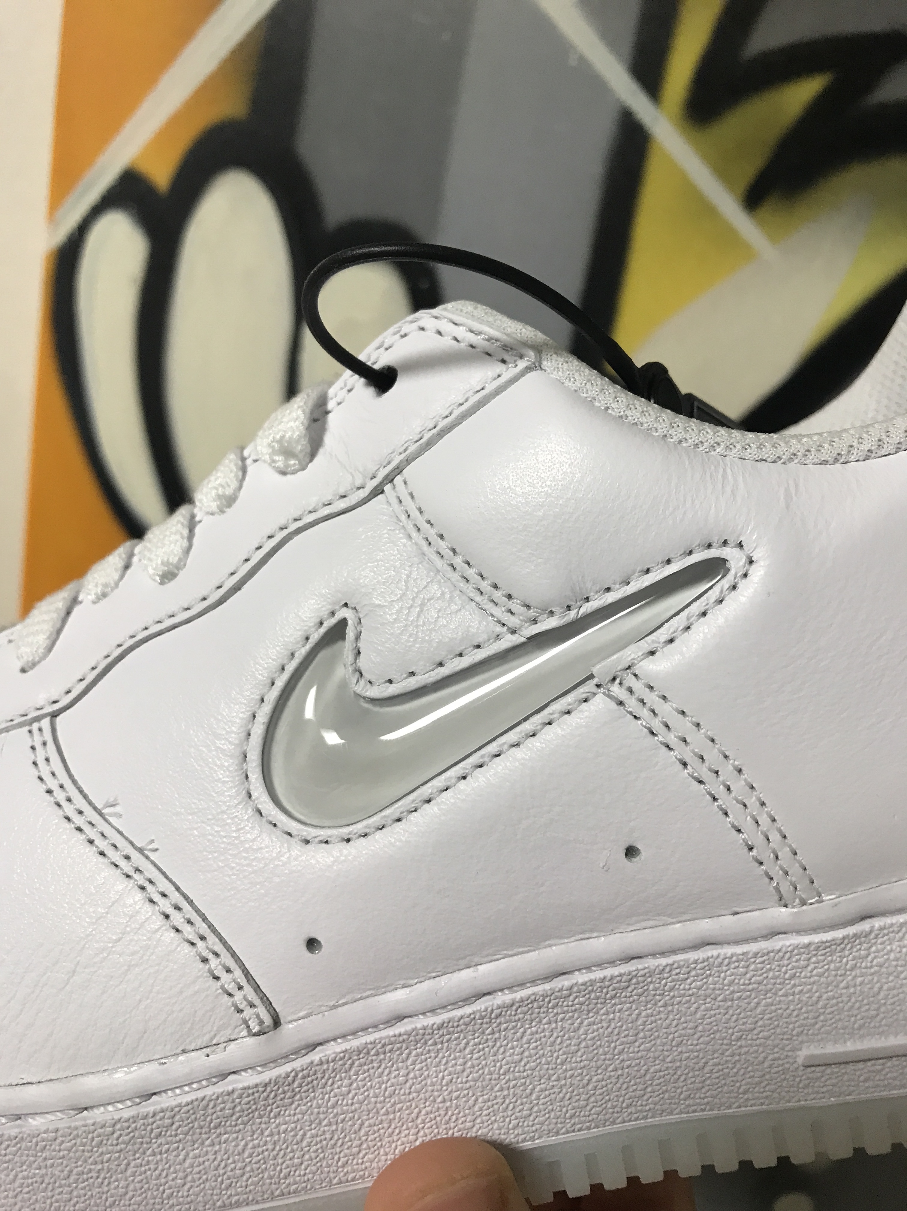 Nike Air Force 1 Low Color of The Month White Jewel 착용 스타일 - 2