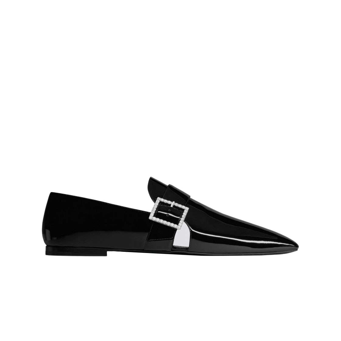 생로랑 트리스탄 슬리퍼 페이턴트 레더 블랙(Saint Laurent Tristan Slippers in Patent Leather Black) - 1