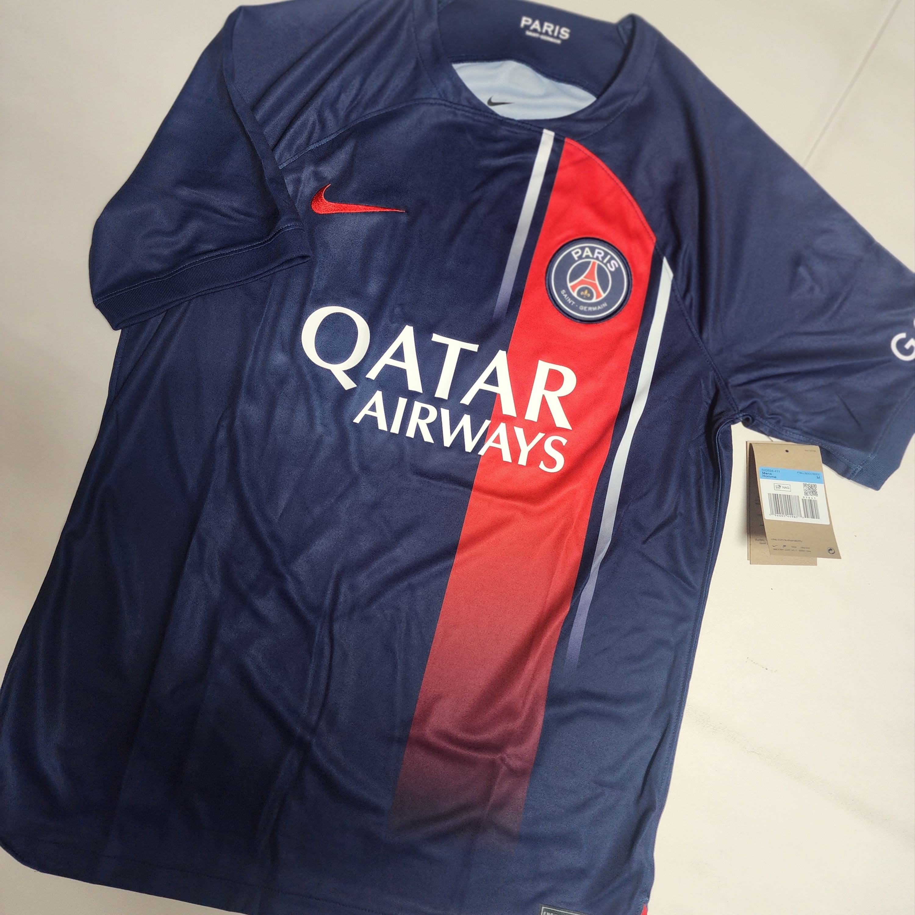 Nike Paris Saint-Germain 2023/24 Dri-Fit Stadium Home Jersey Midnight Navy (Non Marking Ver.) 착용 스타일 - 5