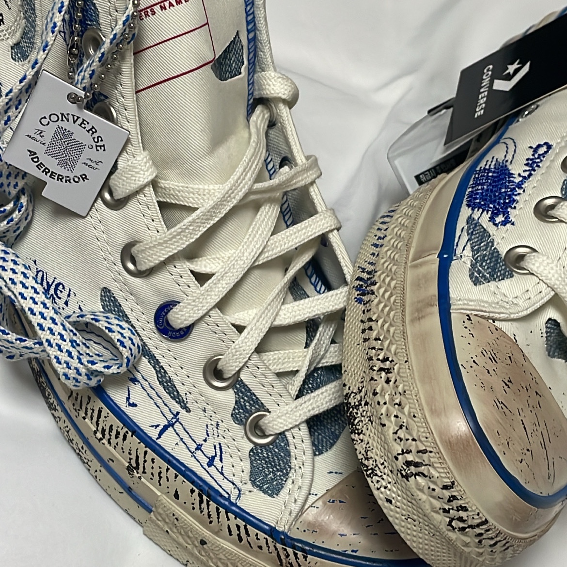 Converse x Ader Error Chuck 70 High White 착용 스타일