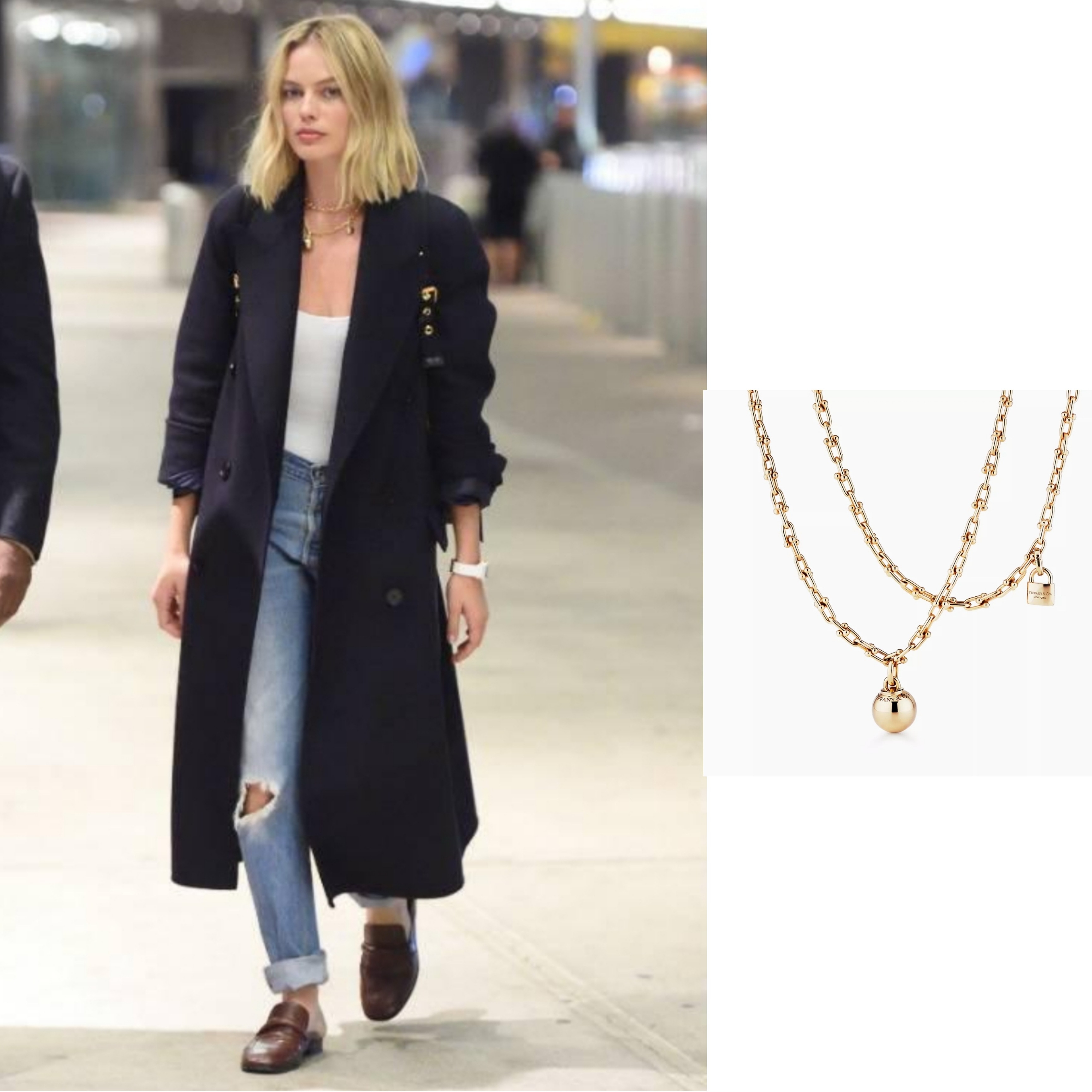Tiffany & Co. HardWear Small Wrap Necklace Sterling Silver 착용 스타일