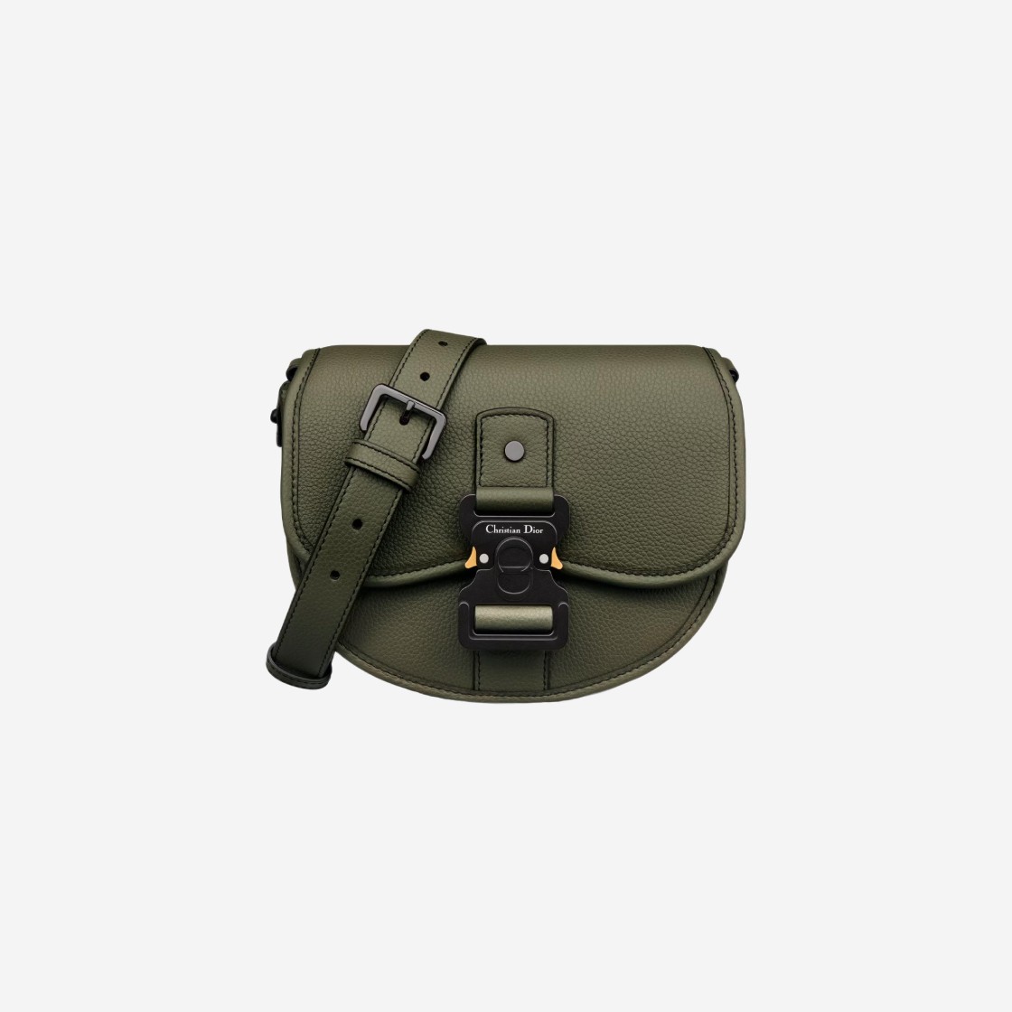 Dior Mini Gallop Bag Strap Olive Grained Calfskin 상세 이미지 1