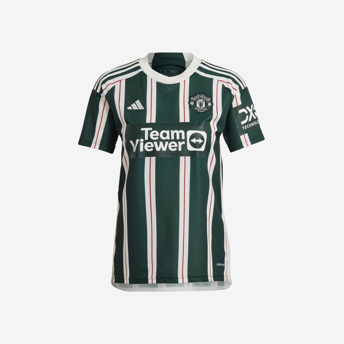 Adidas Manchester United 2023/24 Away Jersey Green Night Core White - US Sizing (Non Marking Ver.) 상세 이미지 1