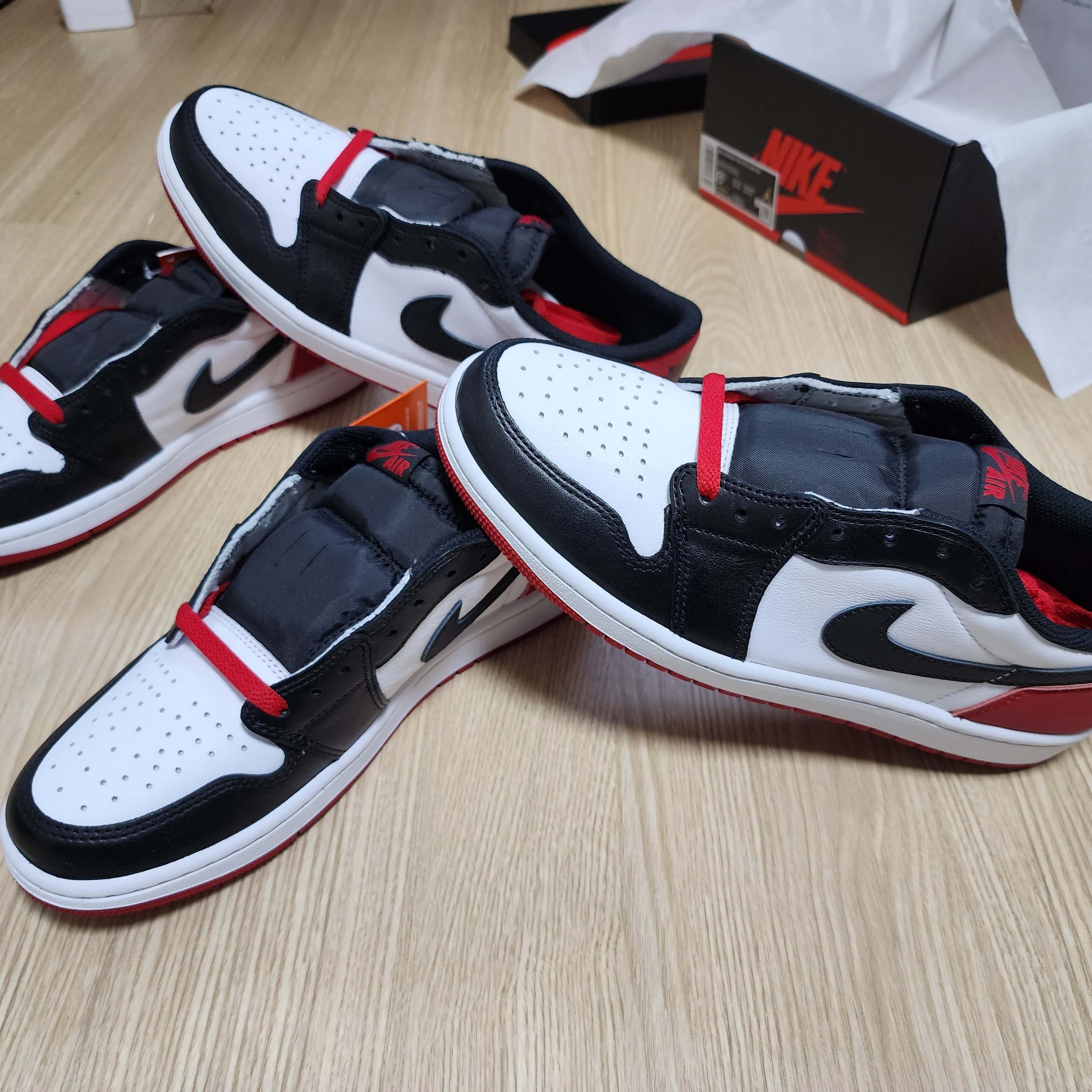 Jordan 1 Retro Low OG Black Toe 착용 스타일