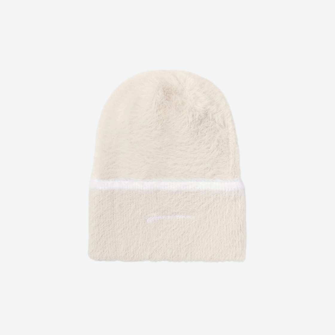 Jacquemus Le Bonnet Neve Fluffy Beanie Off White 상세 이미지 1