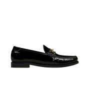 Saint Laurent Le Loafer Penny Slippers in Patent Leather Black
