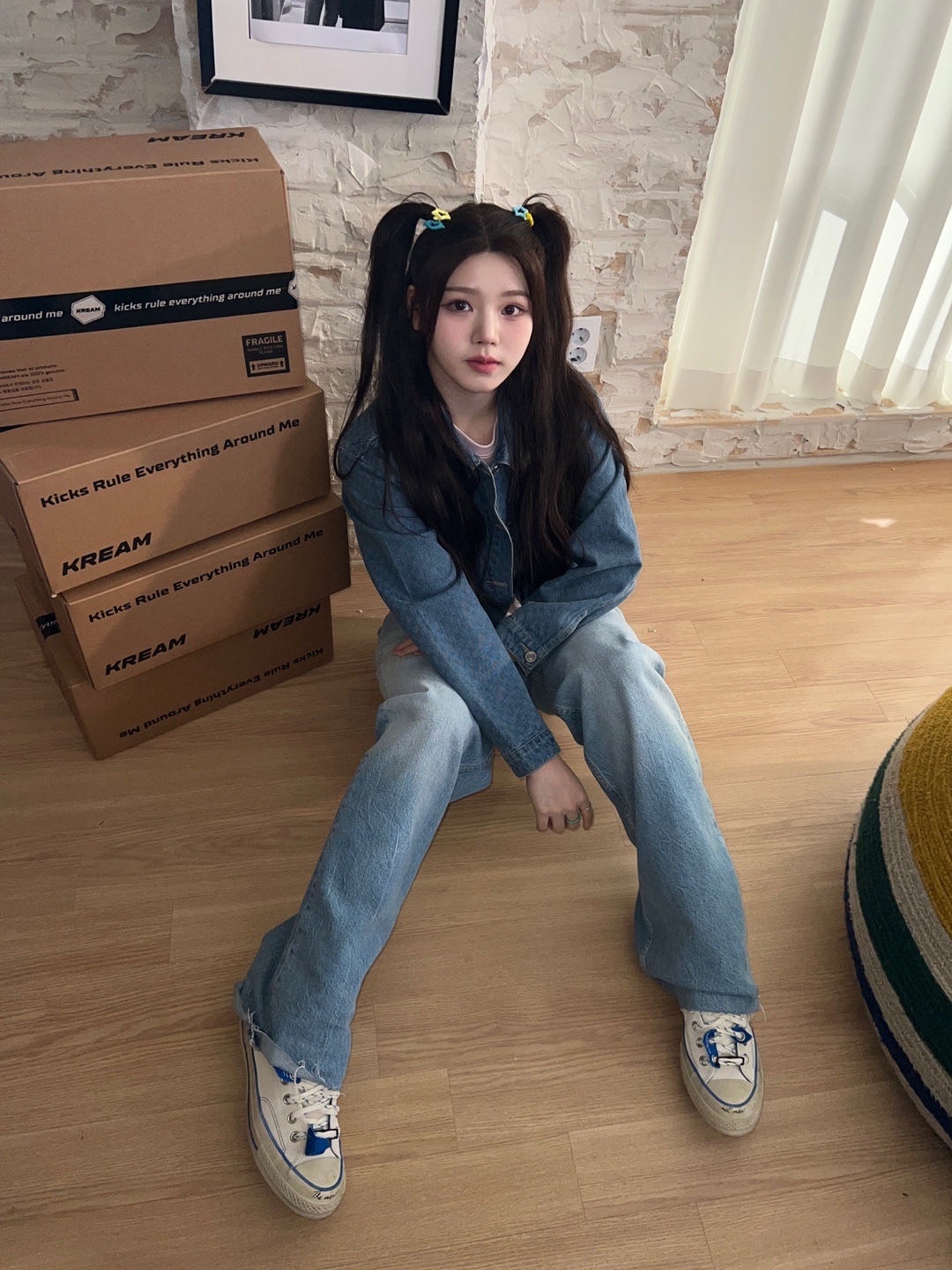 Converse x Ader Error Chuck 70 High White 착용 스타일 - 2