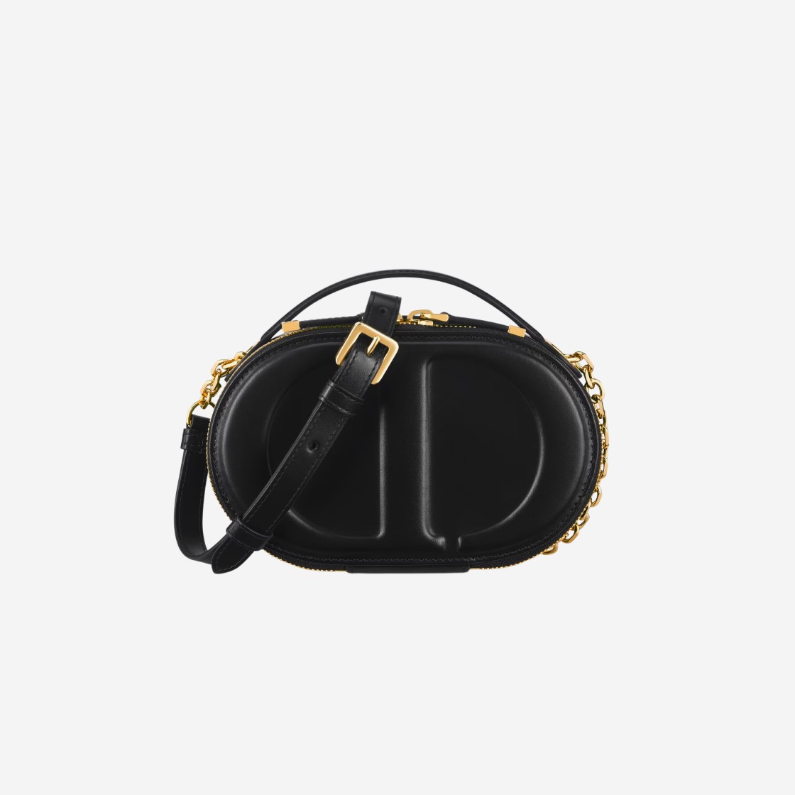 Dior CD Signature Oval Camera Bag Black Calfskin Embossed Cd Signature 상세 이미지 1