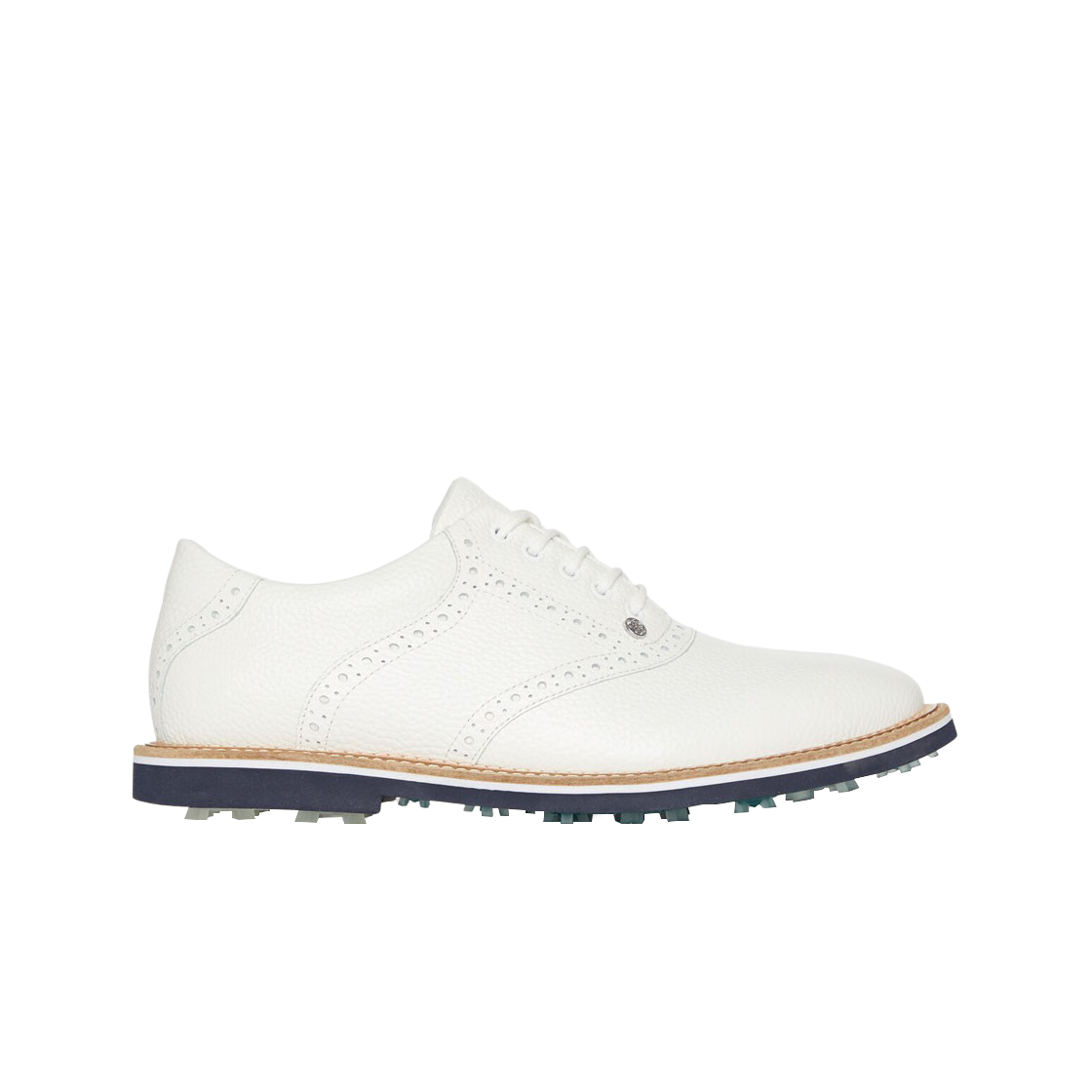 지포어 갤리밴터 페블 레더 새들 골프 슈즈 스노우 트와일라잇(G/Fore Gallivanter Pebble Leather Saddle Golf Shoes Snow Twilight)