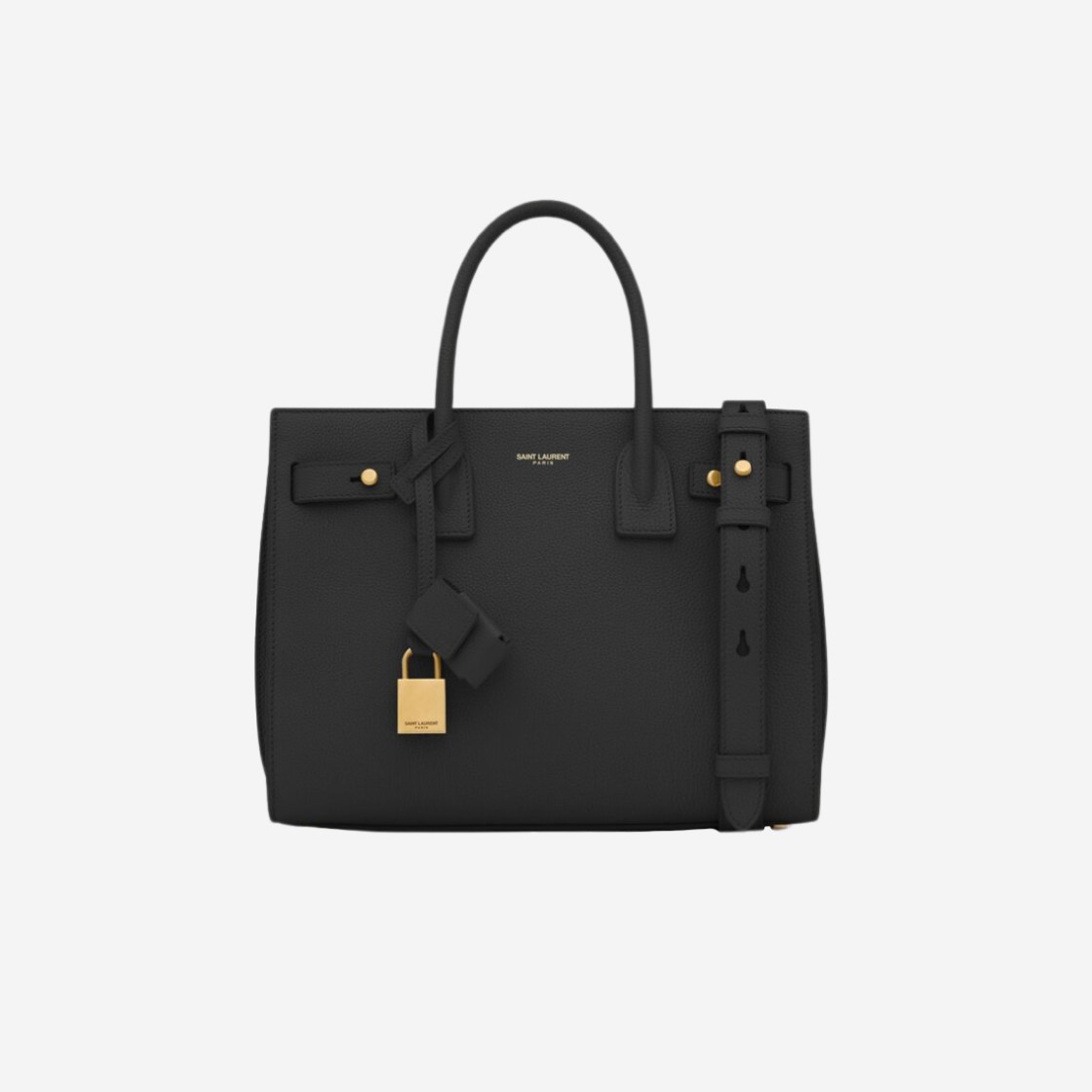 Saint Laurent Sac de Jour Supple Baby in Grained Leather Black 상세 이미지 1