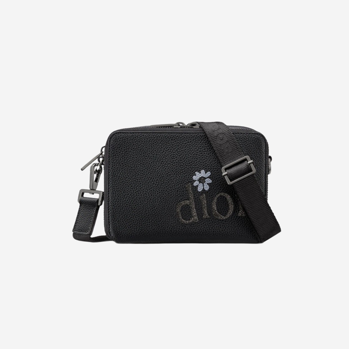 Dior By Erl Pouch Strap Black Grained Calfskin 상세 이미지 1