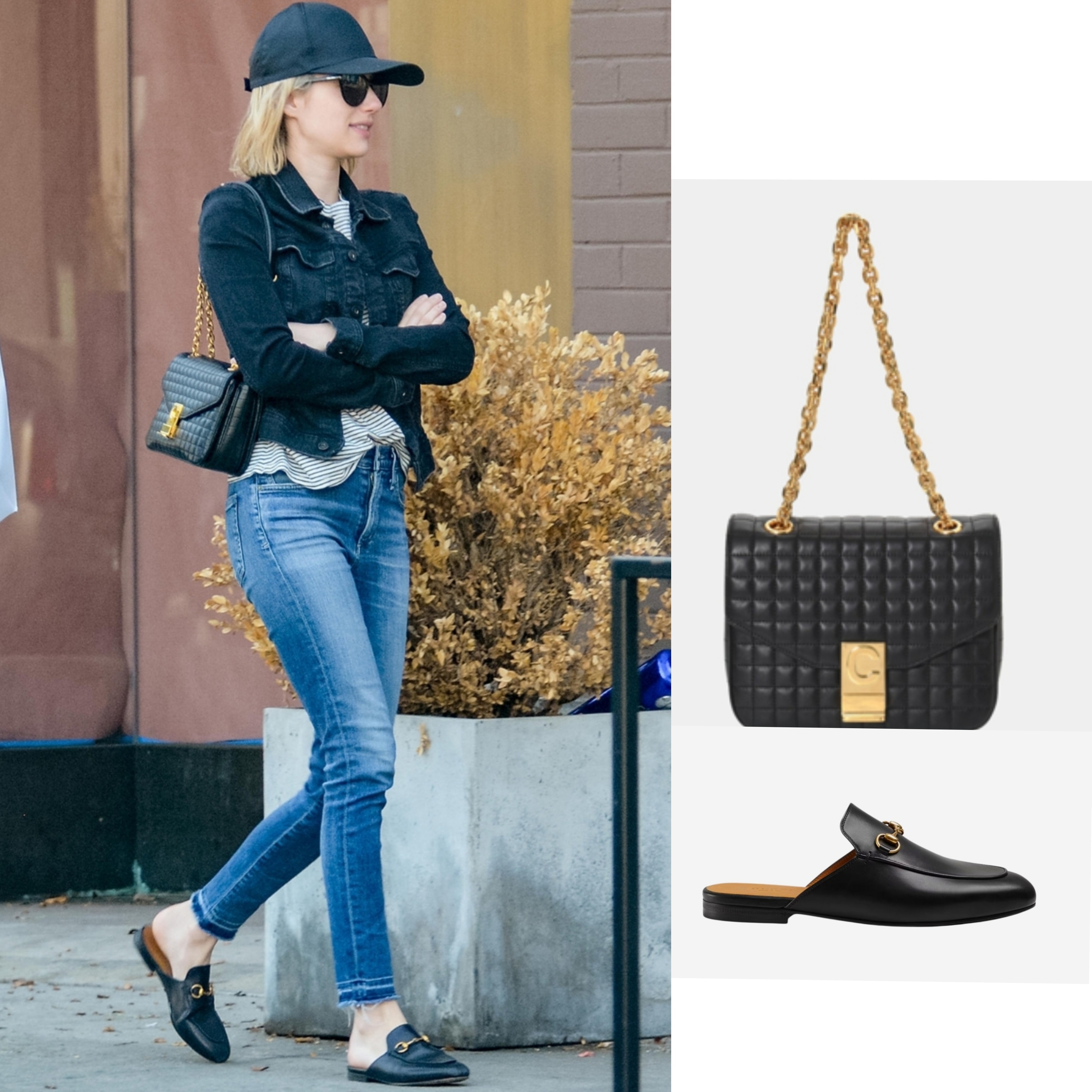 (W) Gucci Princetown Leather Slipper Black 착용 스타일