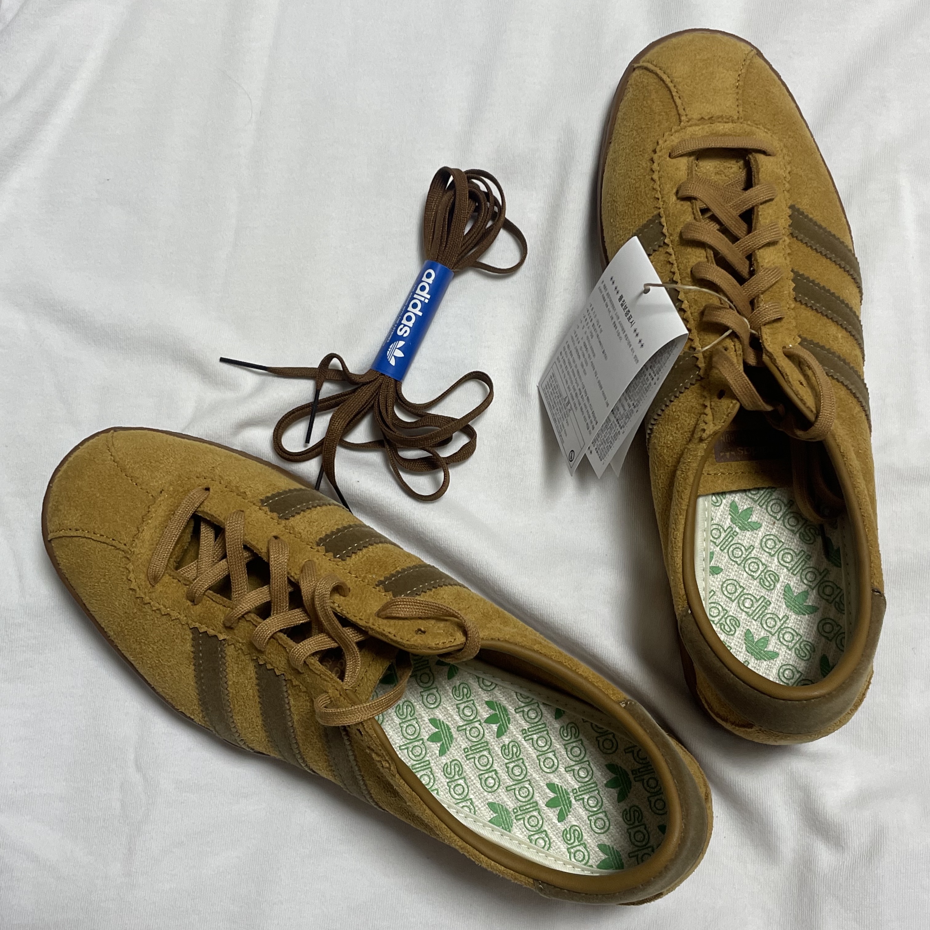 Adidas Tobacco Gruen Mesa Brown Desert 착용 스타일 - 1