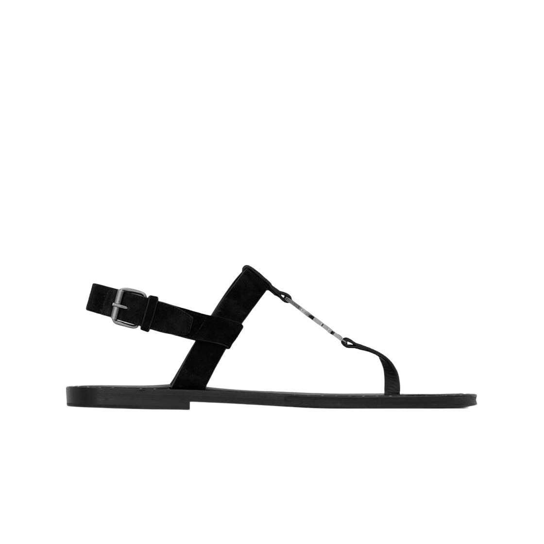 생로랑 카산드라 샌들 스웨이드 블랙(Saint Laurent Cassandre Sandals in Suede Black) - 1