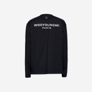 Wooyoungmi Cotton Back Logo Long Sleeve T-Shirt Black - 23FW